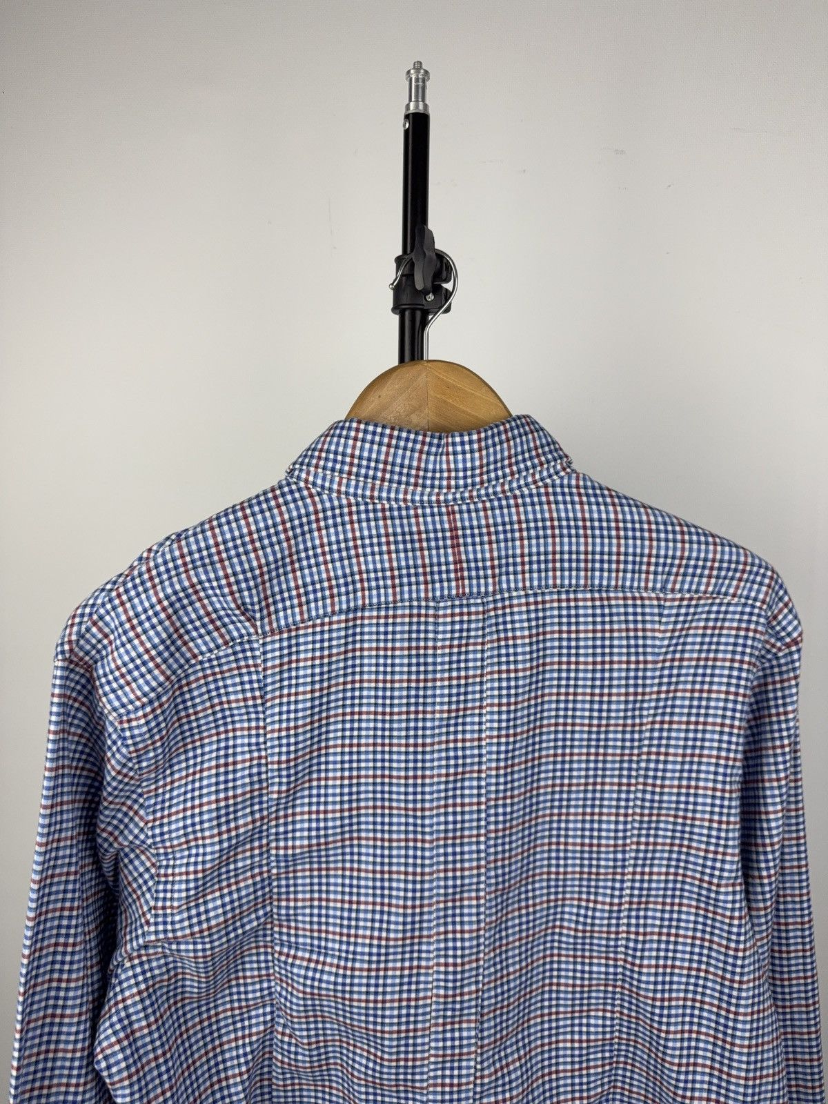 Polo Ralph Lauren × Vintage Ralph Lauren Check Oxford Shirt Blue Red Size L Size US L / EU 52-54 / 3 - 7 Thumbnail