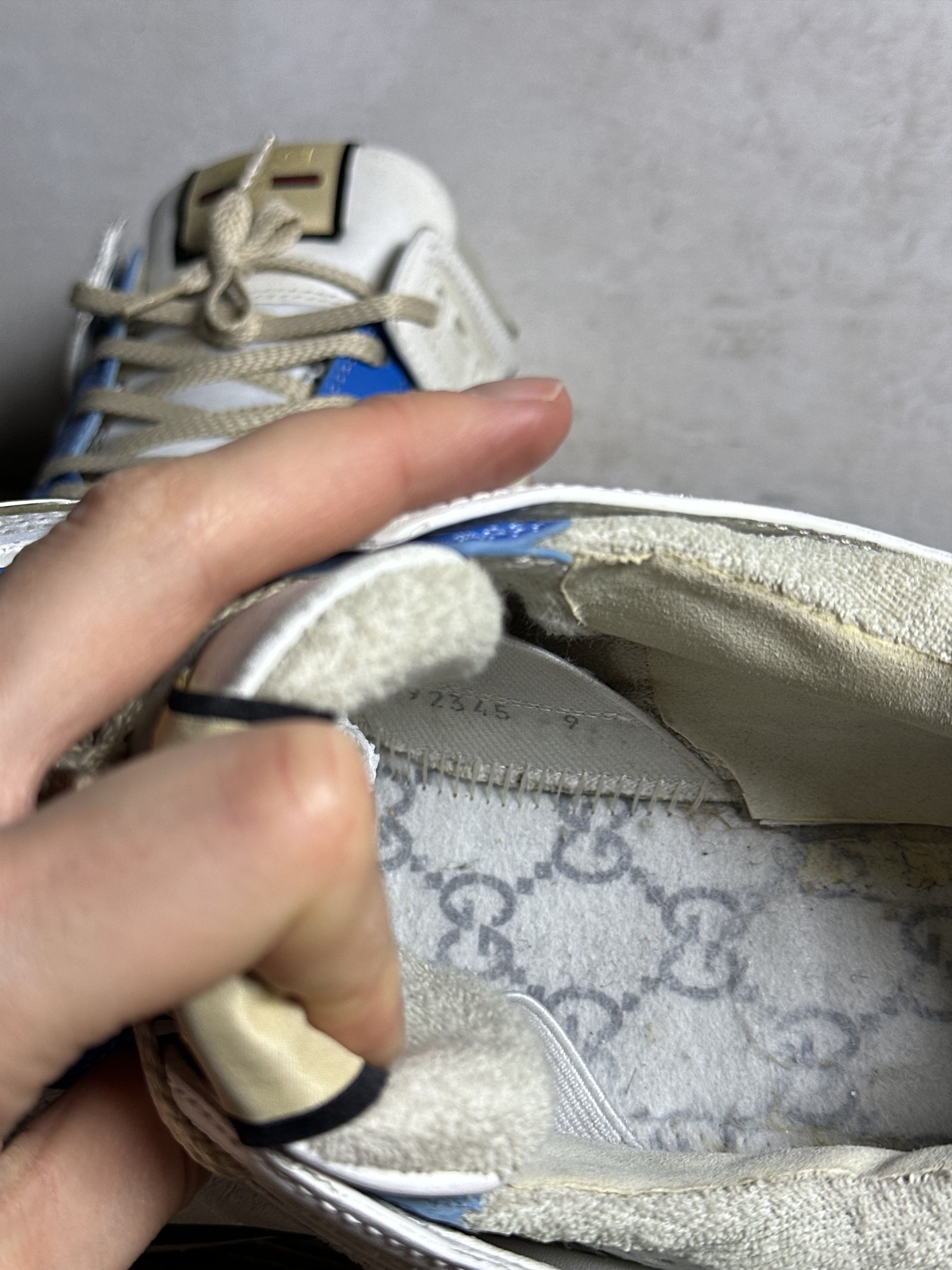 Gucci Gucci Ultrapace Distressed White Sneakers Size US 10 / EU 43 - 17 Thumbnail