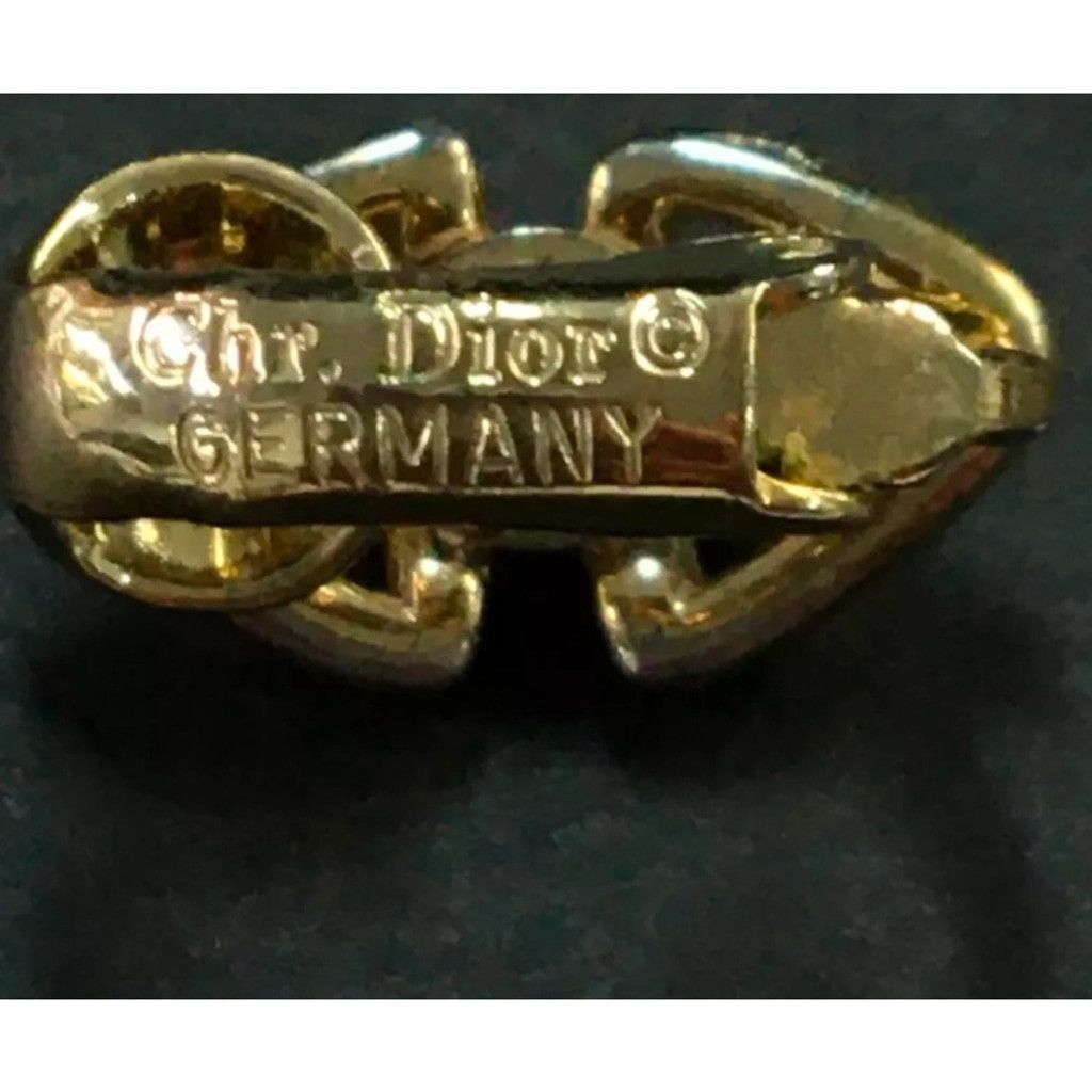 Dior Christian Dior small gold and crystal clip earrings Size ONE SIZE - 2 Thumbnail