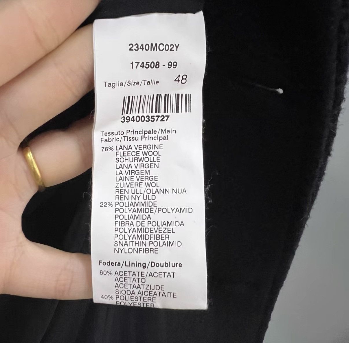 MSGM MSGM Black Shearling Collar Coat J41 Size M / US 6-8 / IT 42-44 - 4 Thumbnail