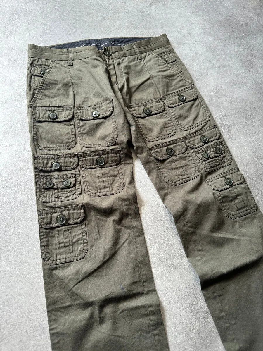 Dolce & Gabbana SS2008 Dolce & Gabbana 25 Pockets Cargo Olive Pants Size US 30 / EU 46 - 3 Thumbnail
