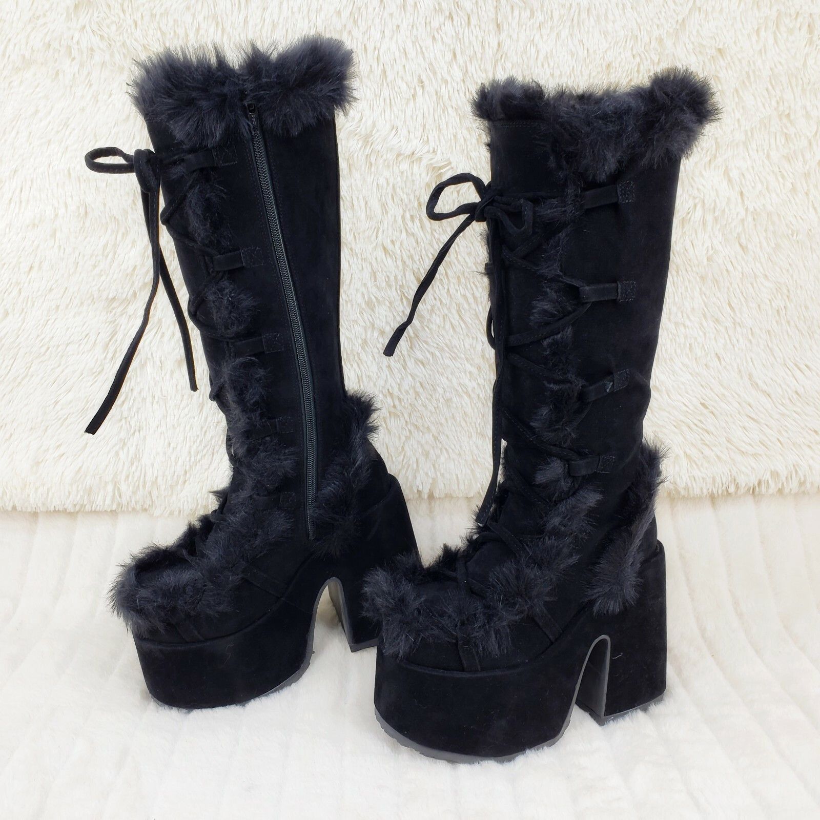 Demonia Cult DEMONIA Camel 311 Stacked Black Mammoth Platform Goth Punk K Size US 6 / IT 36 - 2 Thumbnail