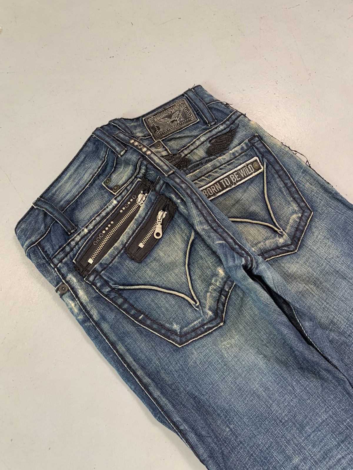 Robins Jeans Vintage Robin jeans studd wings denim pant Size US 32 / EU 48 - 3 Thumbnail