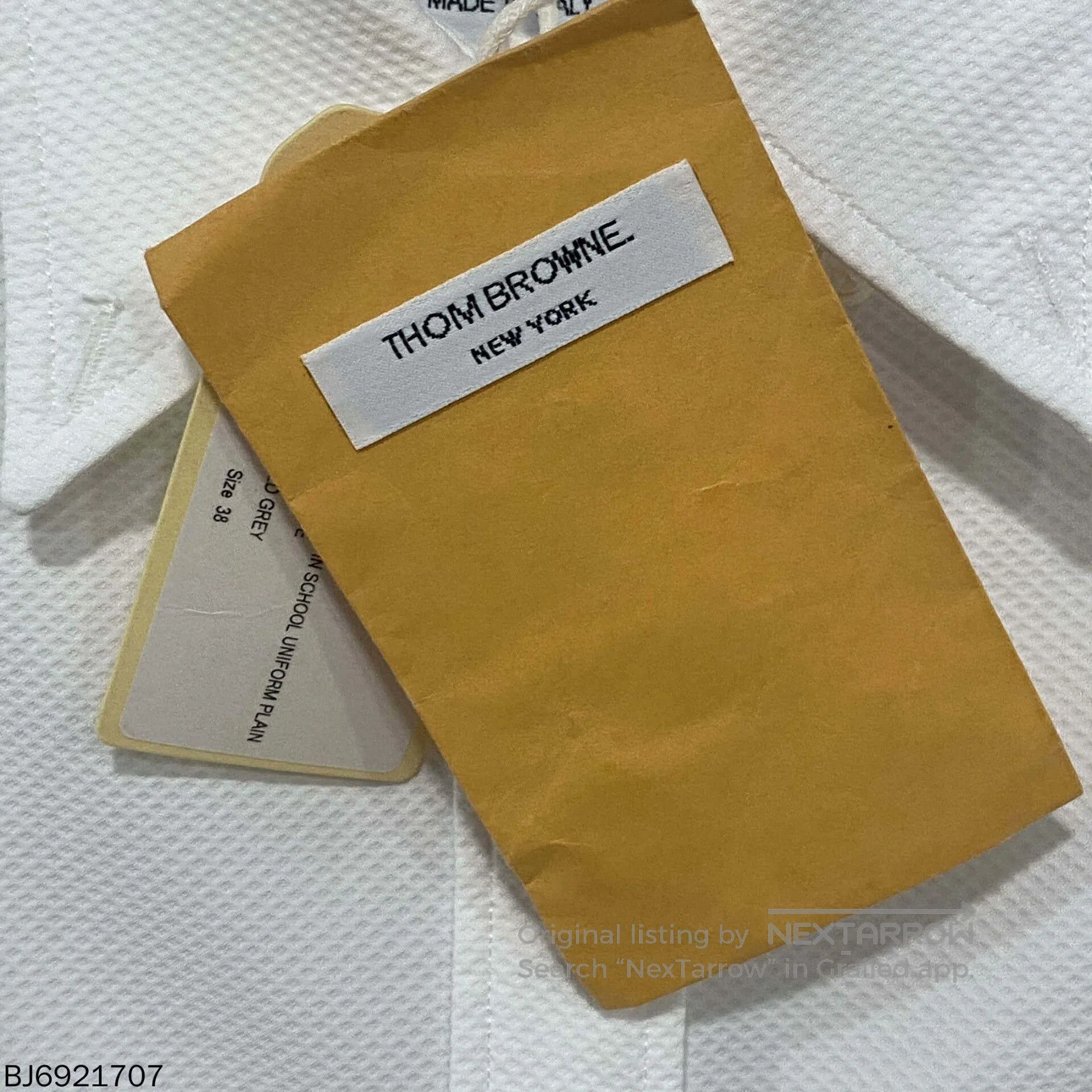 Thom Browne Thom Browne White Base Shirt. Size US M / EU 48-50 / 2 - 6 Thumbnail