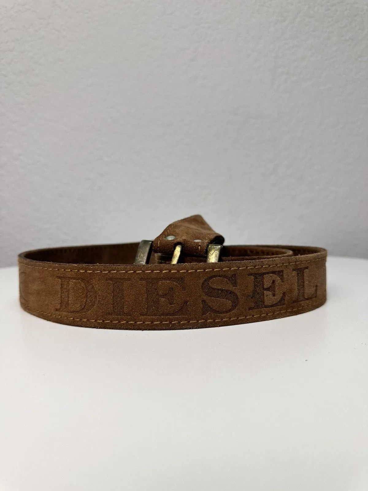 Diesel Vintage Diesel Leather Belt Hysteric Glamour Y2k Japan Size ONE SIZE - 6 Thumbnail