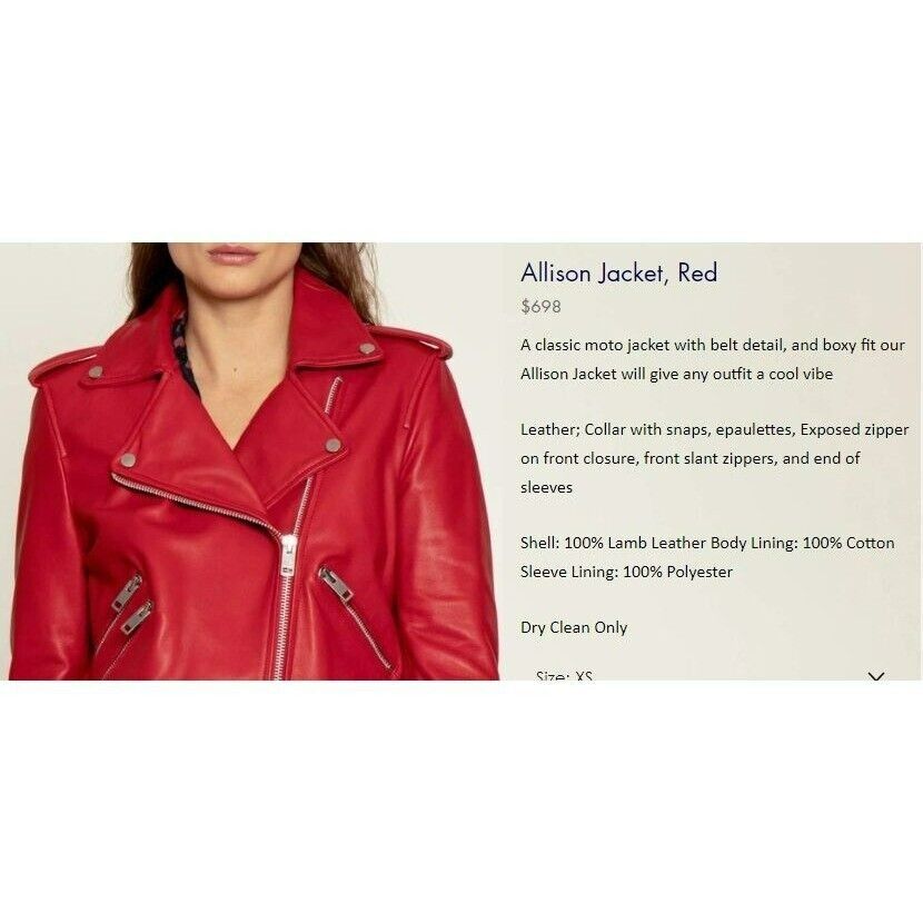 Other ❤️BAGATELLE.NYC Leather Lamb Biker Moto Jacket Women's M Bu Size M / US 6-8 / IT 42-44 - 9 Thumbnail