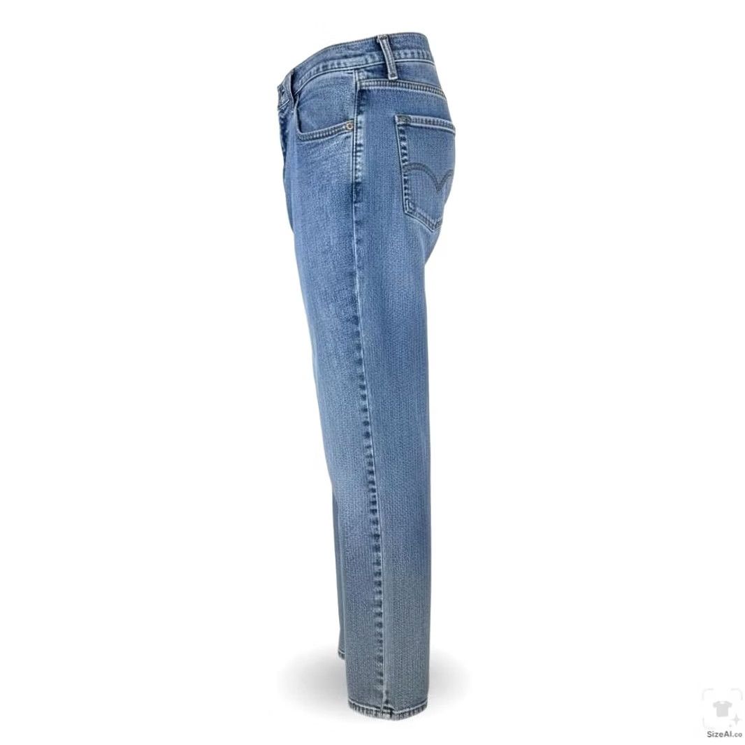 Levi's Levi's 511 Jeans Mens 32x30 Blue Light Wash Slim Tapered Stretch Denim Zip Fly Size US 32 / EU 48 - 3 Thumbnail
