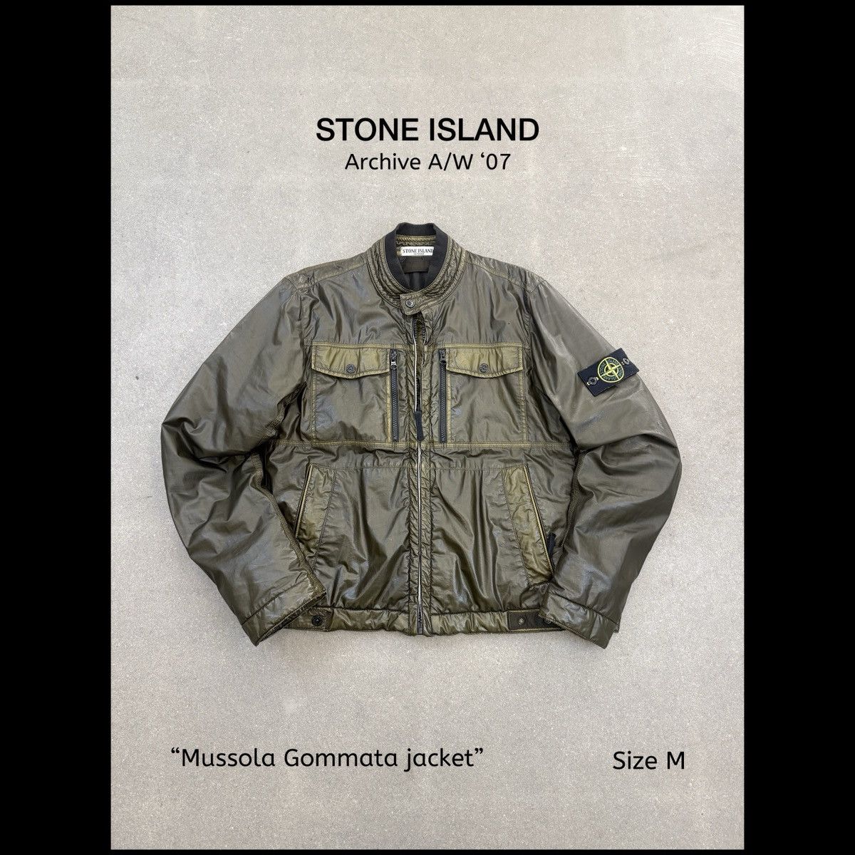 Stone Island Archive ‘07 Stone Island mussola gommata jacket Size US M / EU 48-50 / 2 - 1 Thumbnail