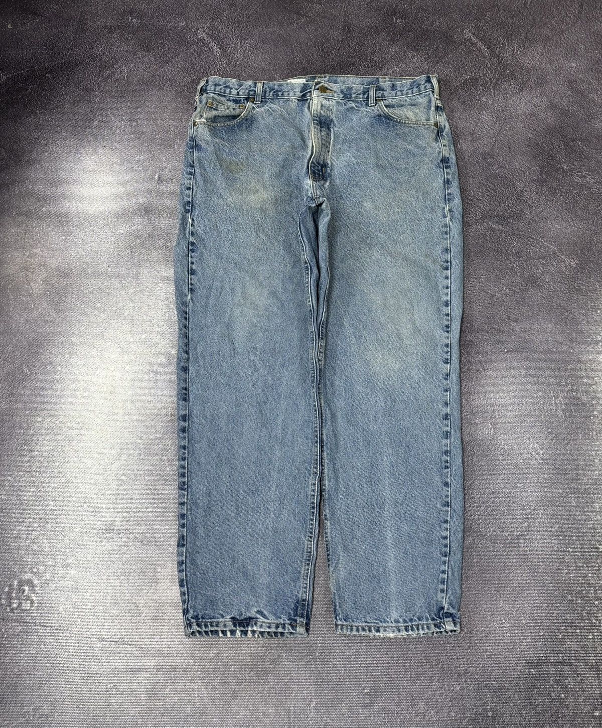 Carhartt Vintage Carhartt Relaxed Fit USA Faded Blue Baggy Jeans Size US 42 / EU 58 - 2 Thumbnail
