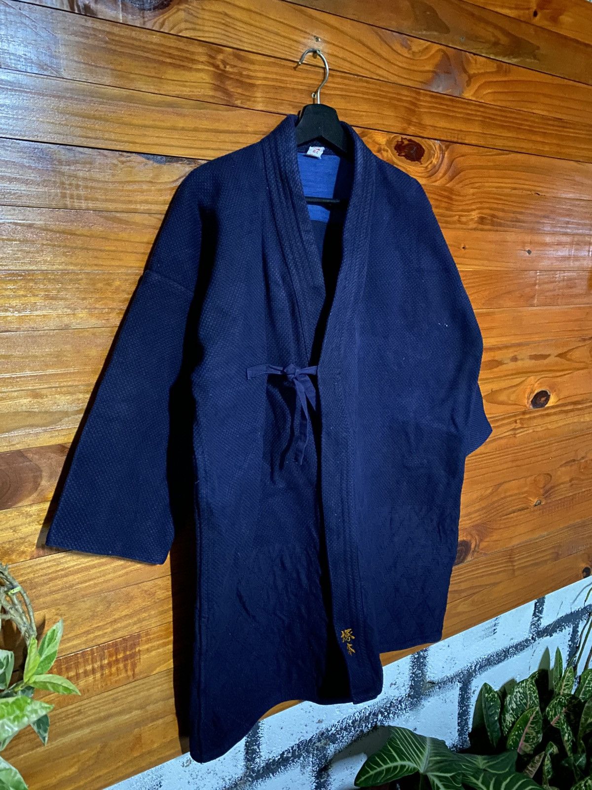 Japanese Brand Vintage Japanese Indigo Sashiko Noragi Jacket Workwear Size US M / EU 48-50 / 2 - 5 Thumbnail