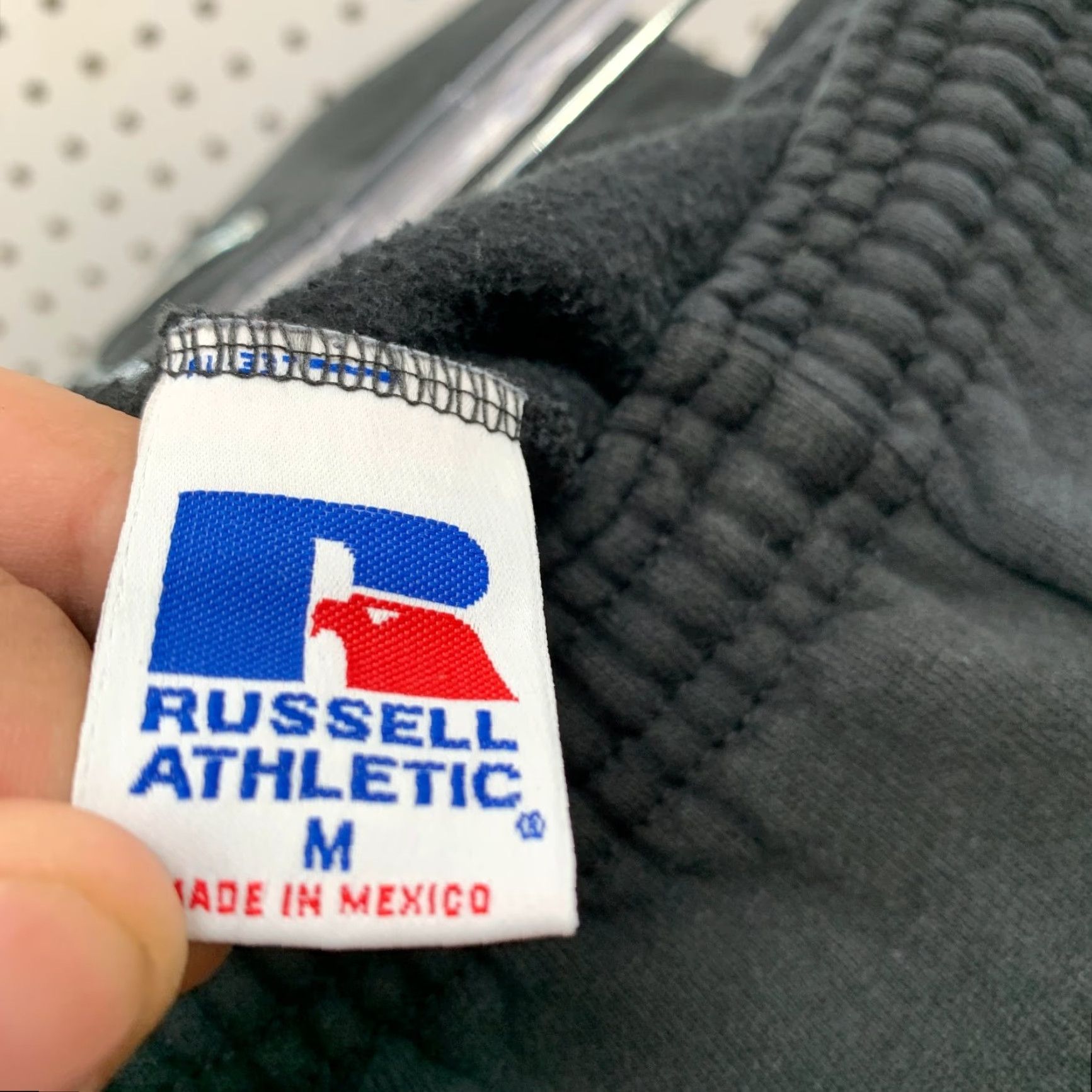 Russell Athletic VINTAGE Russell Athletic Sweatpants Mens Medium Black Fleece Pockets 90s Straight Size US 31 - 5 Thumbnail