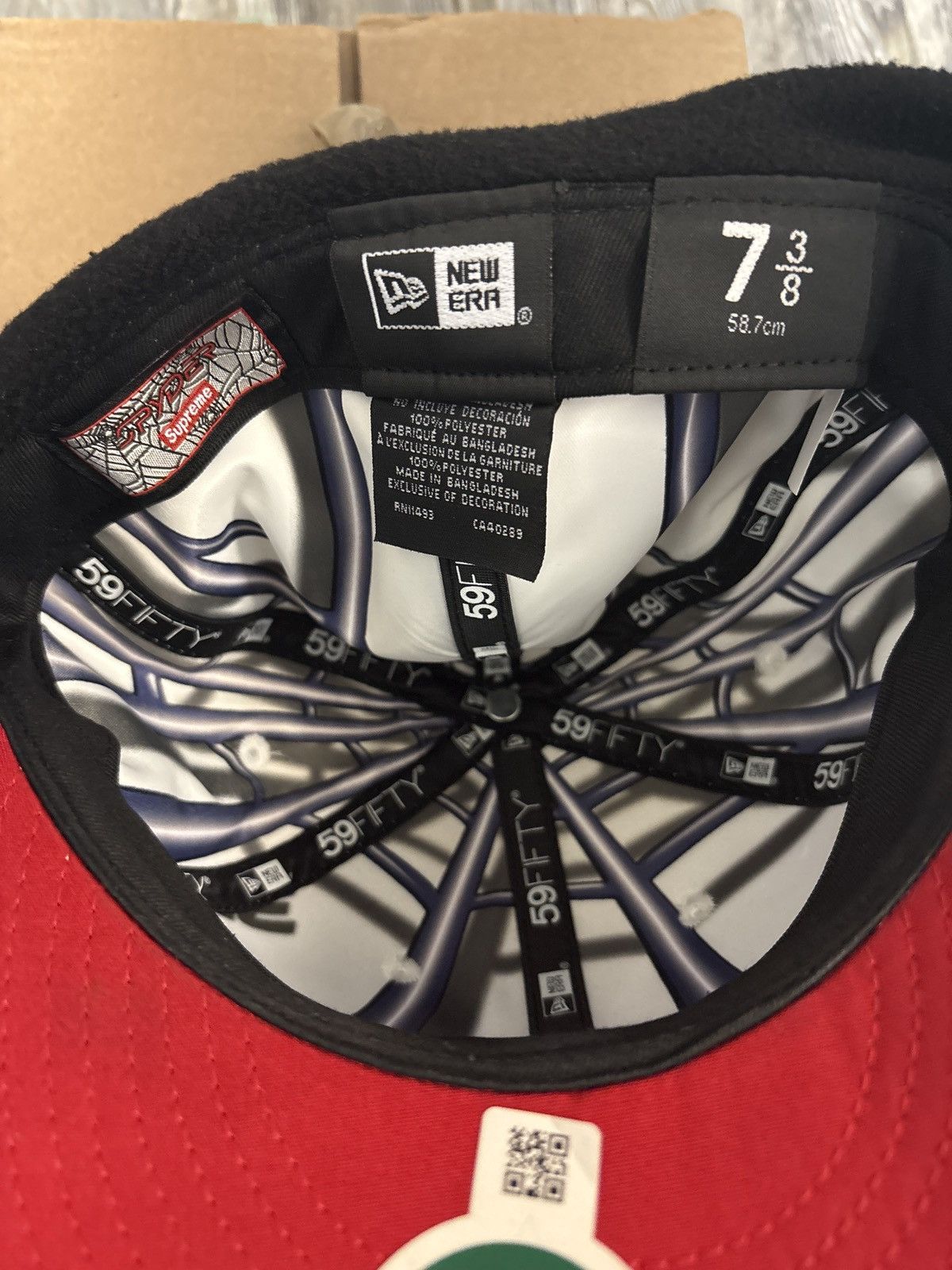 Spyder × Supreme Supreme Spyder EarFlap New Era Hat Size ONE SIZE - 4 Thumbnail