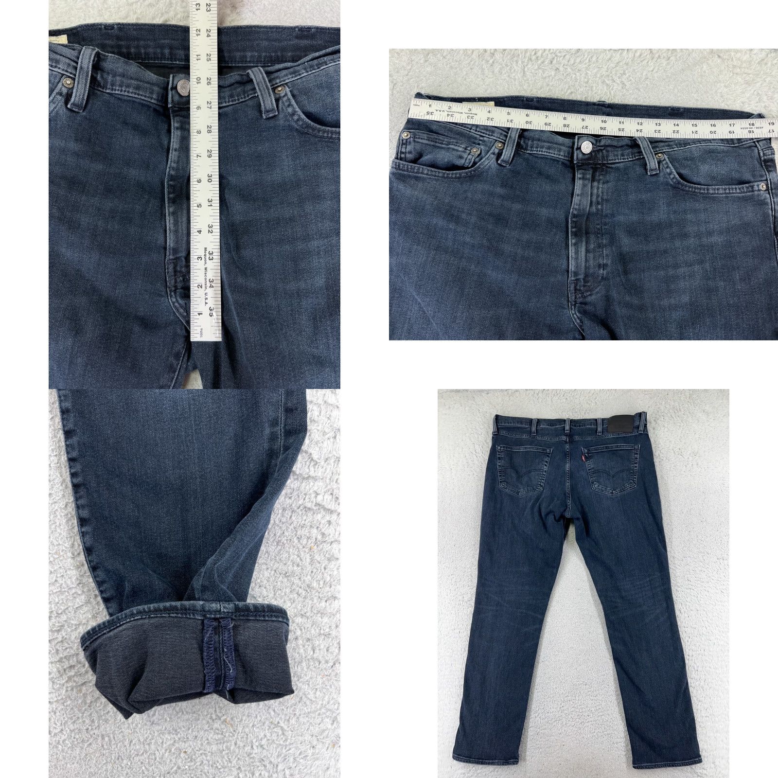Levi's Levi's Jeans 511 Denim Blue Dark Wash 38 Regular Slim Zip Fly 5-Pocket Mens Size US 38 / EU 54 - 9 Thumbnail