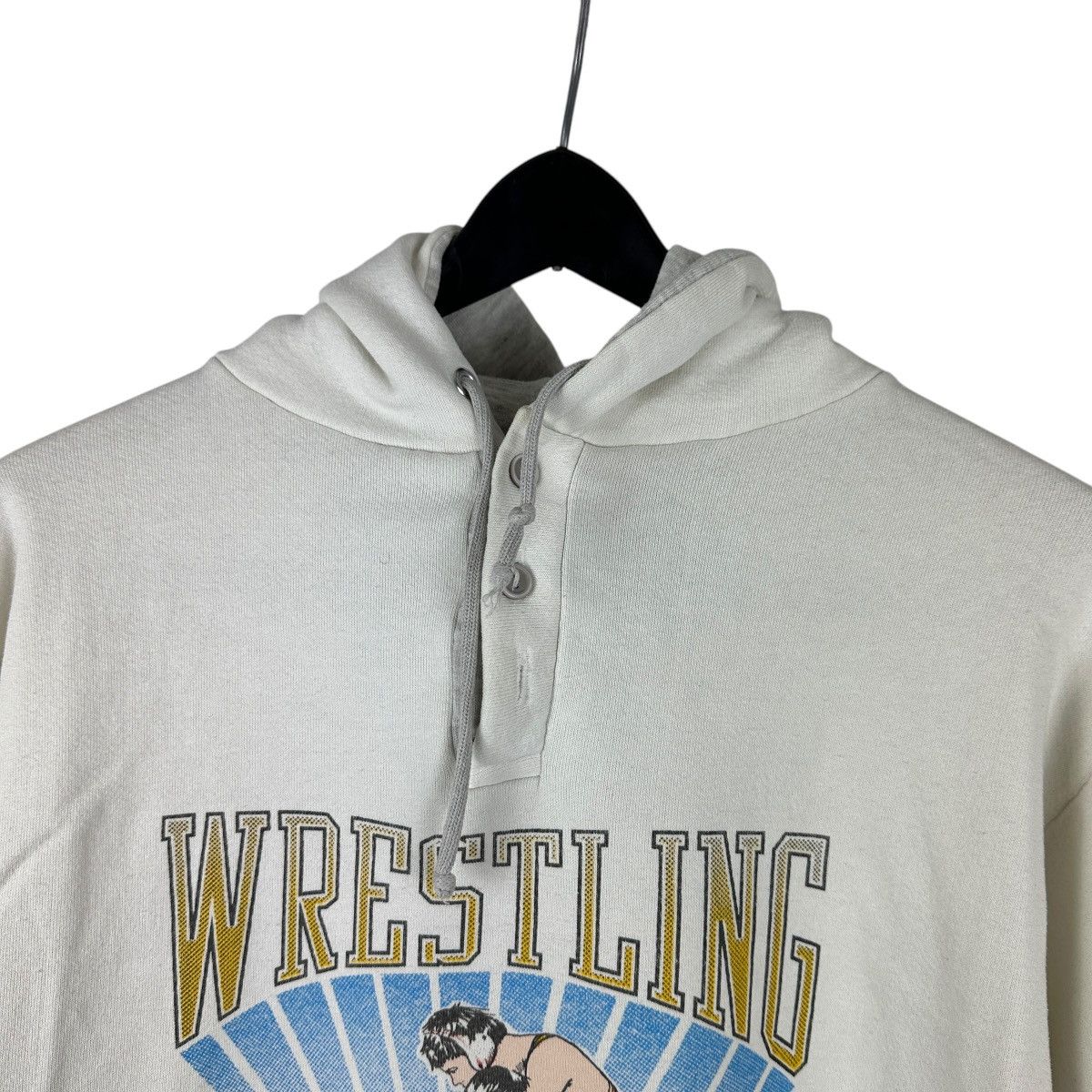 Jerzees × Vintage Vintage 70s Jerzees Wrestling School Promo Hoodie Size US L / EU 52-54 / 3 - 4 Thumbnail