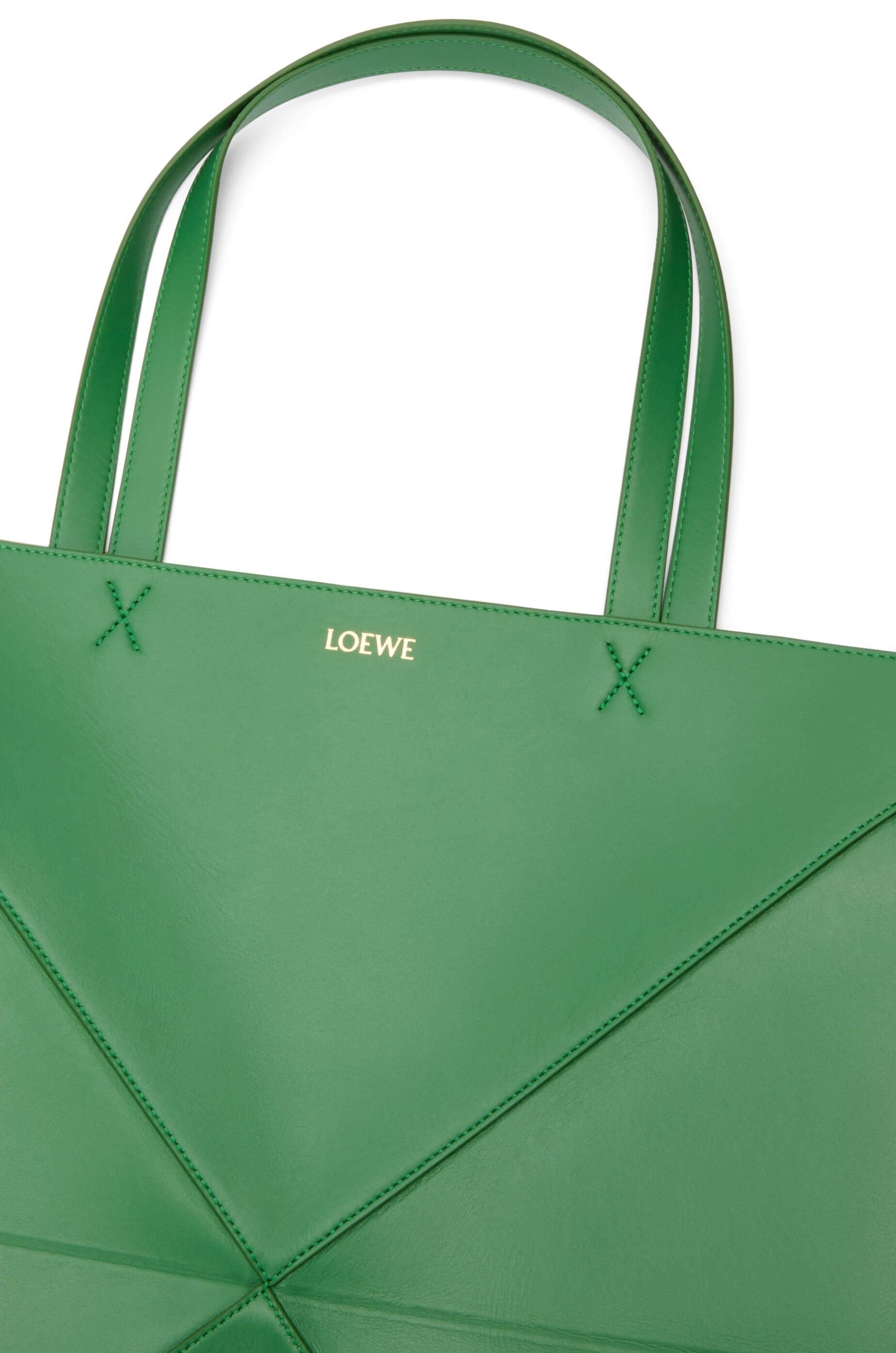 Loewe o1in1g0426 Size: OS/ XL Puzzle Fold Tote Bag Tropical Green Size ONE SIZE - 7 Thumbnail