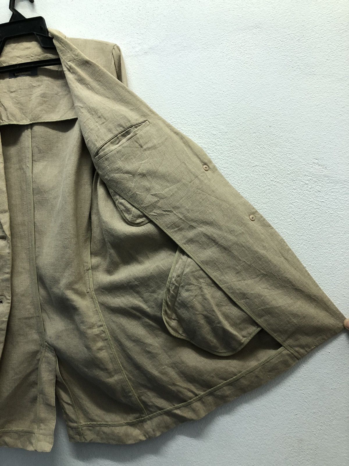 Issey Miyake × Japanese Brand × Vintage Vintage Issey Miyake Linen Blazer Size M / US 6-8 / IT 42-44 - 9 Thumbnail
