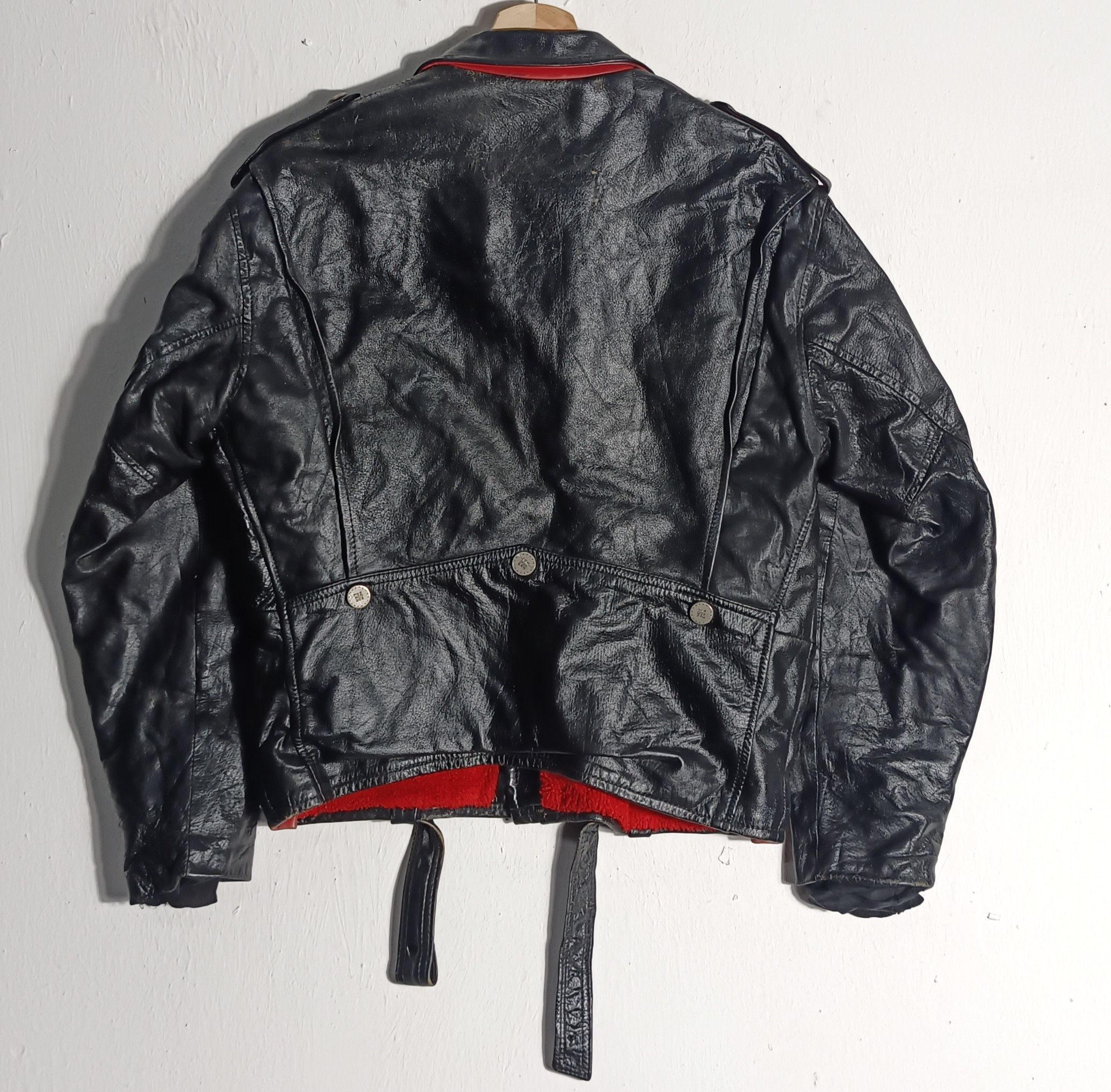 If Six Was Nine Vtg 1980s💥New Paris Bikers Leather Jacket Size US M / EU 48-50 / 2 - 3 Thumbnail