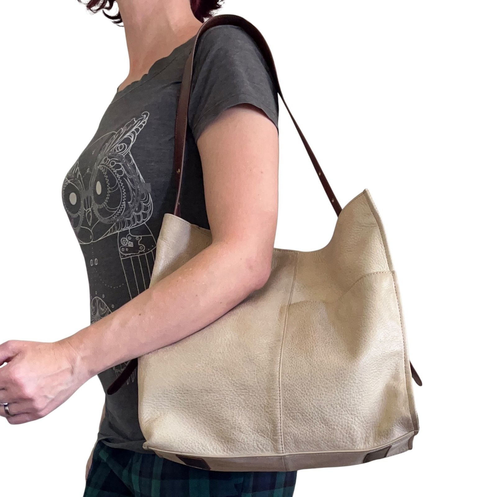 Hobo HOBO Park Latte Cream Leather Tote Bag Size ONE SIZE - 2 Thumbnail