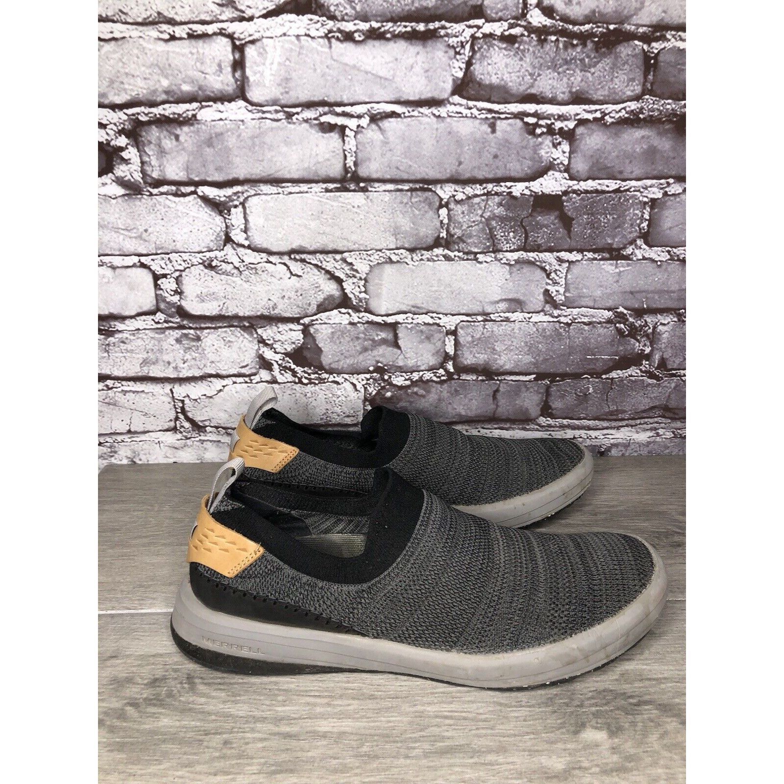 Merrell Merrell Gridway Moccasin Boulder Gray Knit Vibram Shoes Men’ Size US 9 / EU 42 - 14 Thumbnail