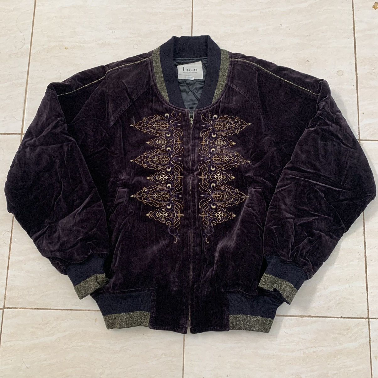 Japanese Brand Rare Ficce Yoshiyuki Konishi Embroidered Suede