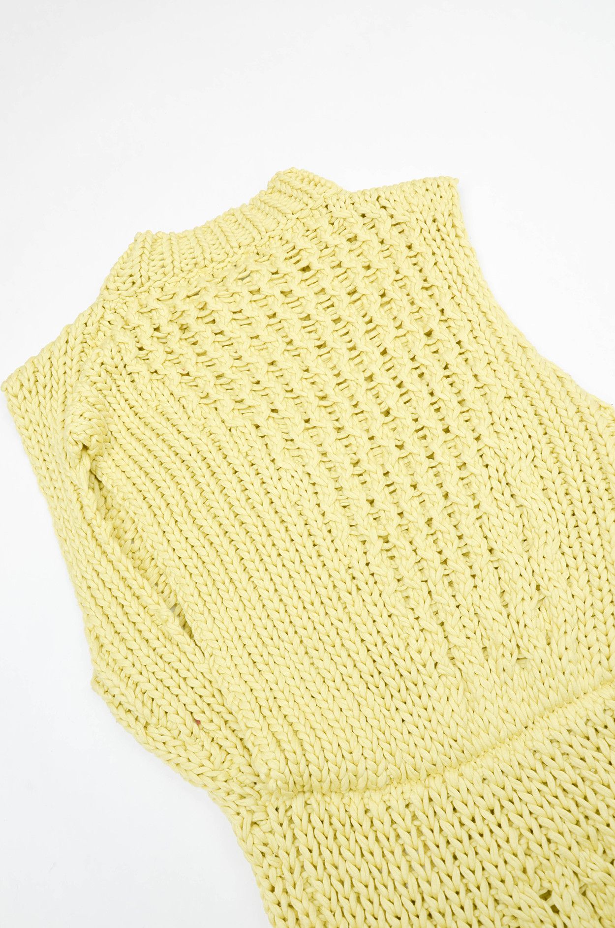 Salvatore Ferragamo Salvatore Ferragamo Open-Knit Cotton Maxi Dress Yellow - L Size L / US 10 / IT 46 - 9 Thumbnail
