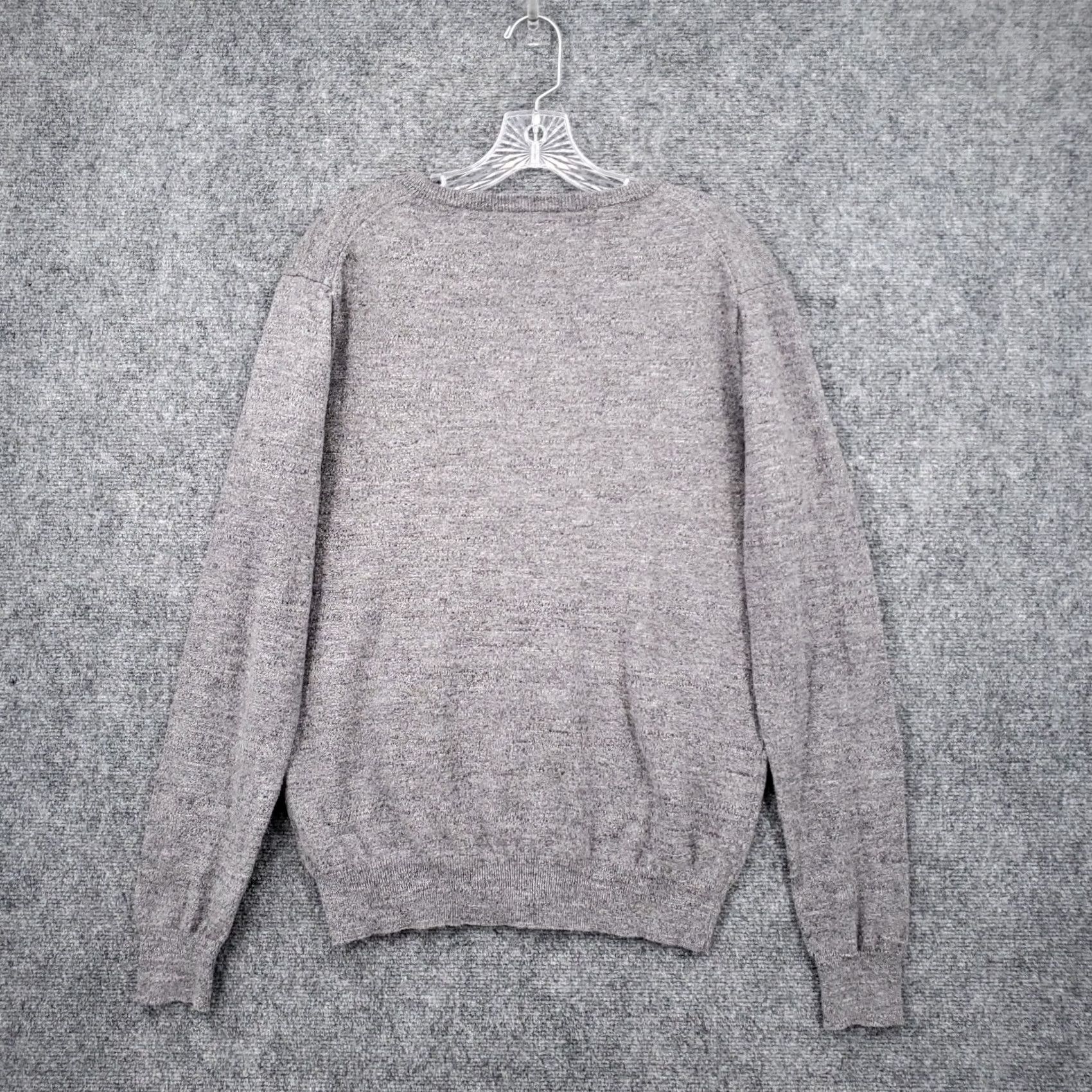 J.Crew J.CREW Sweater Mens L Gray V-Neck Pullover Slim Fit Long Sleeve Knit Shirt Size US L / EU 52-54 / 3 - 2 Thumbnail