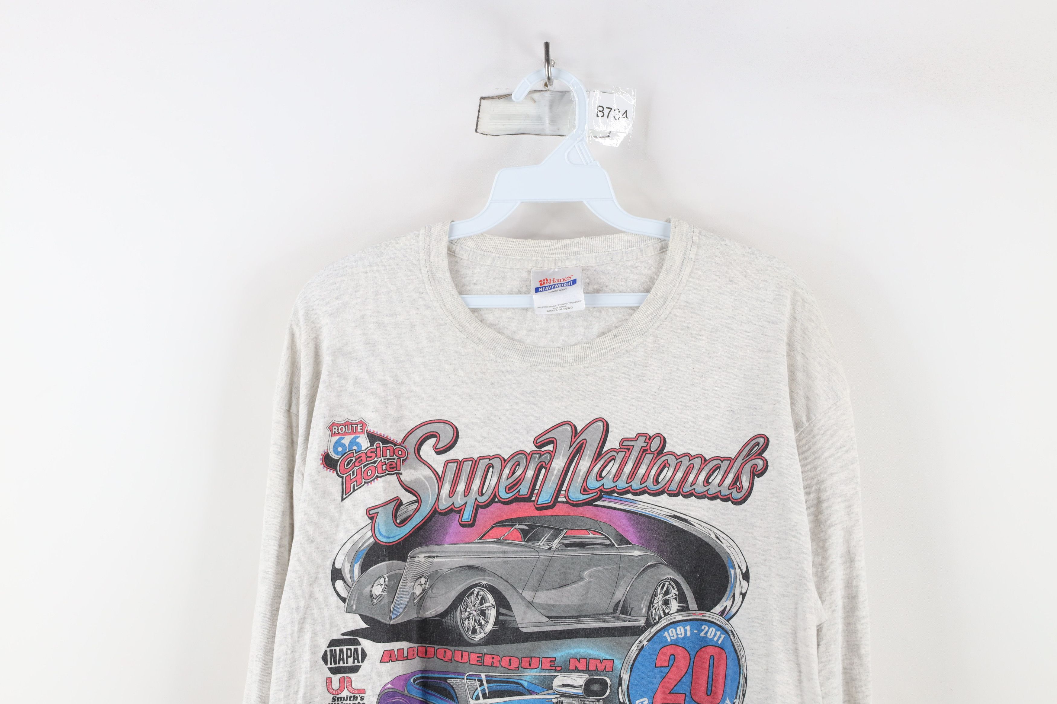 Vintage Vintage Y2K Route 66 Super Nationals Hot Rod Car T-Shirt Size US L / EU 52-54 / 3 - 2 Thumbnail