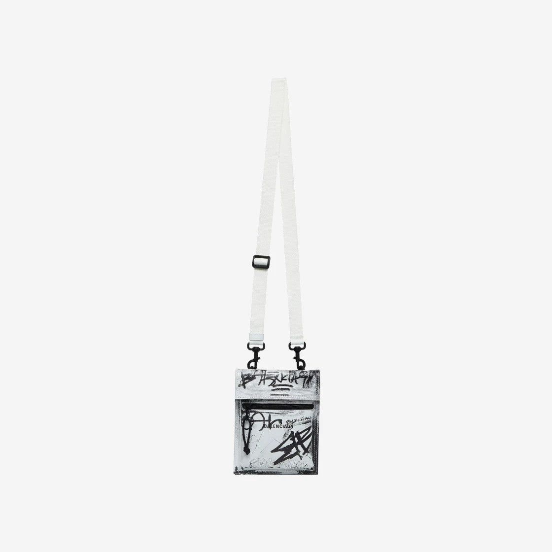 Balenciaga o1s1wg111224 Size: OS / Explorer Small Pouch Strap White Size ONE SIZE - 2 Thumbnail
