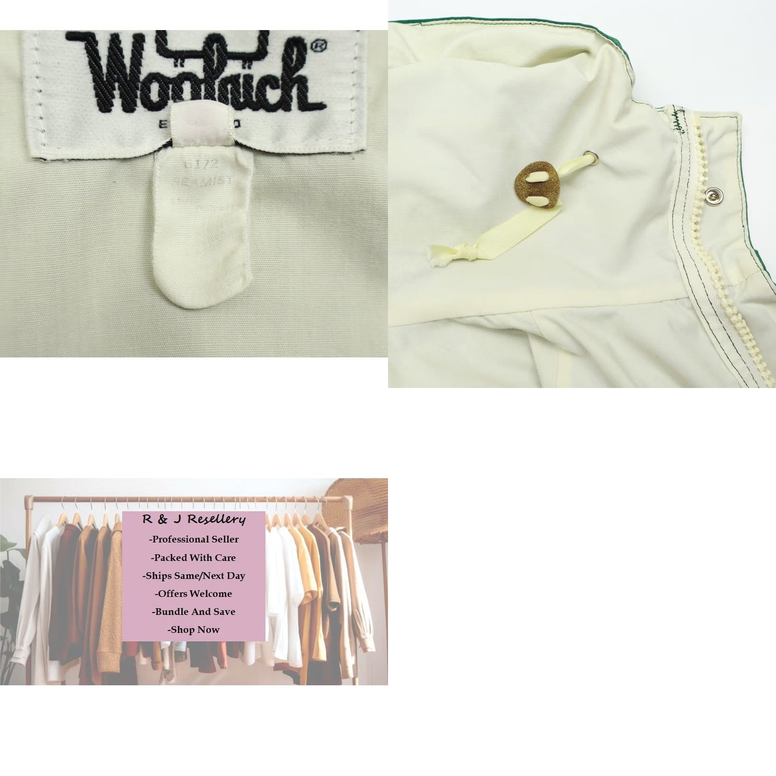 Vintage Woolrich Jacket Parka Hooded Vintage 1980's Women Sz M Green Cotton Blend Mid-Length Regular Lined Pockets"} Size M / US 6-8 / IT 42-44 - 8 Thumbnail