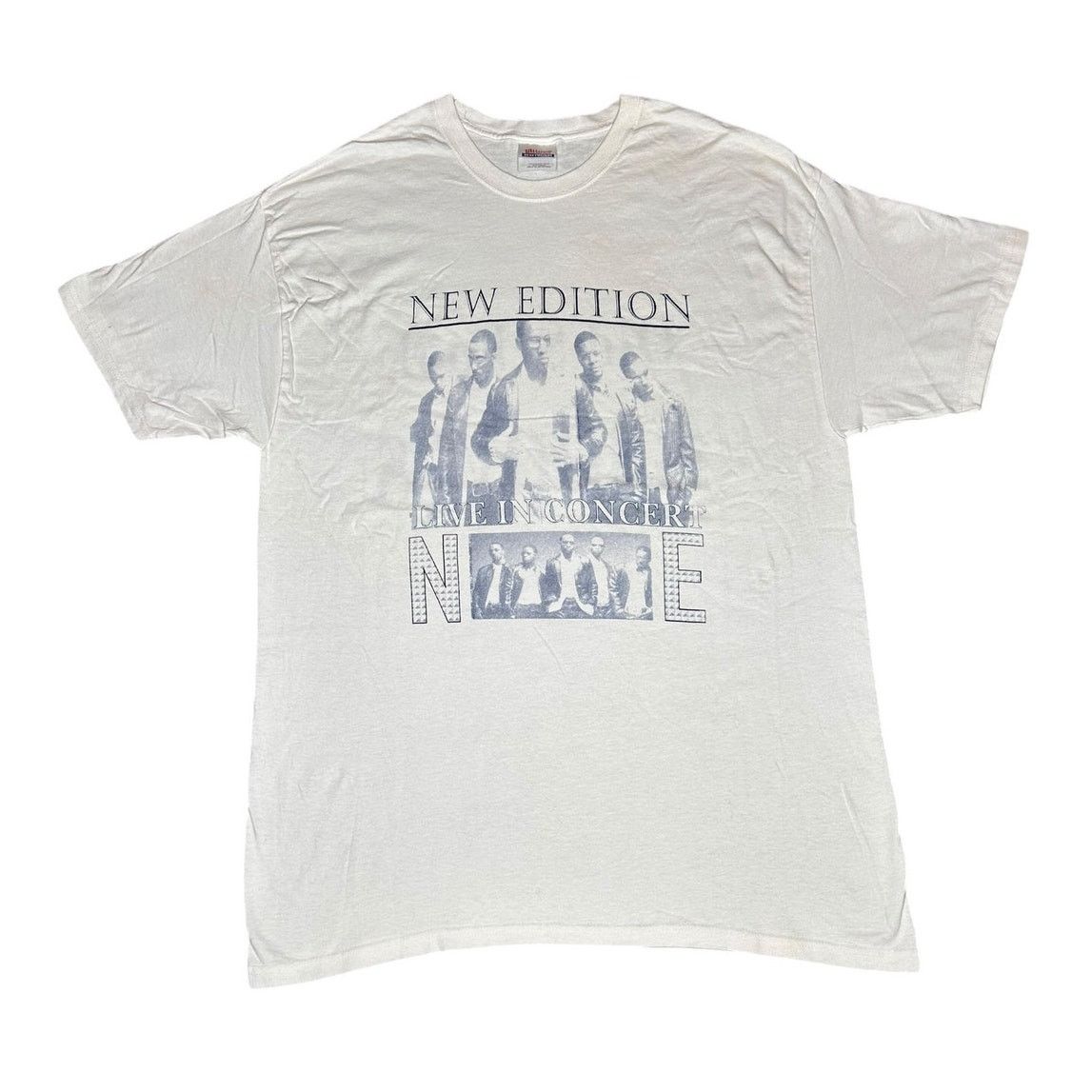 Vintage New Edition Old School Grooves Tour Rap T-Shirt