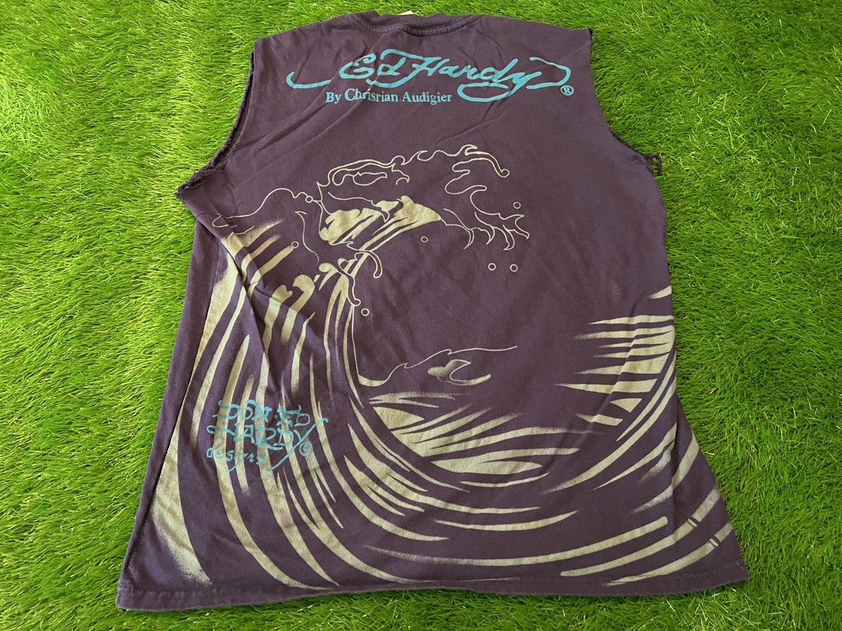 Ed Hardy Vintage Ed Hardy Christian Audigier Tank Top SURF HARDY Y2K Size XXL / US 16-18 / IT 52-54 - 5 Thumbnail