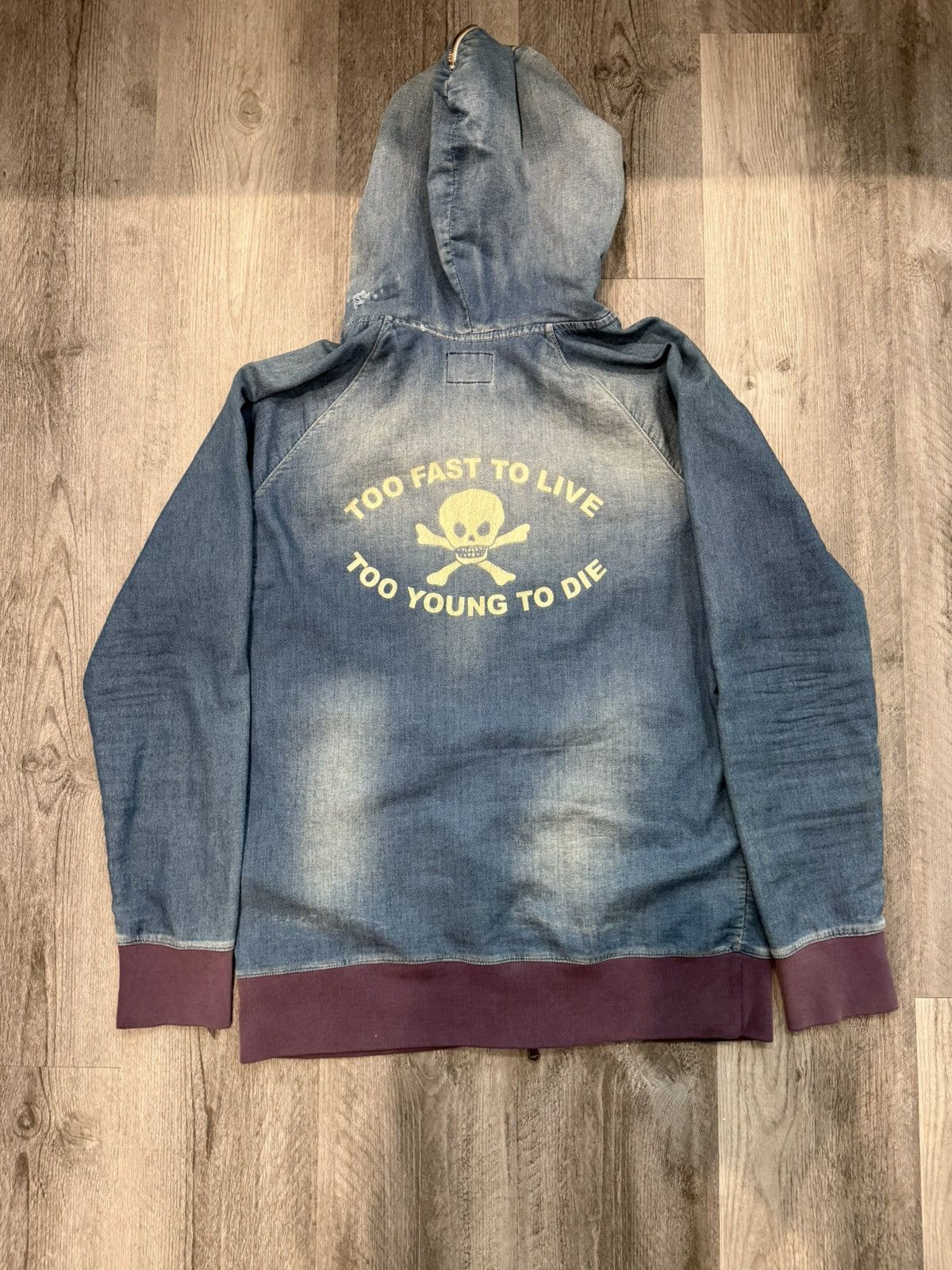 Vivienne Westwood Vivienne Westwood Anglomania Faded Denim Hoodie Size US L / EU 52-54 / 3 - 2 Thumbnail