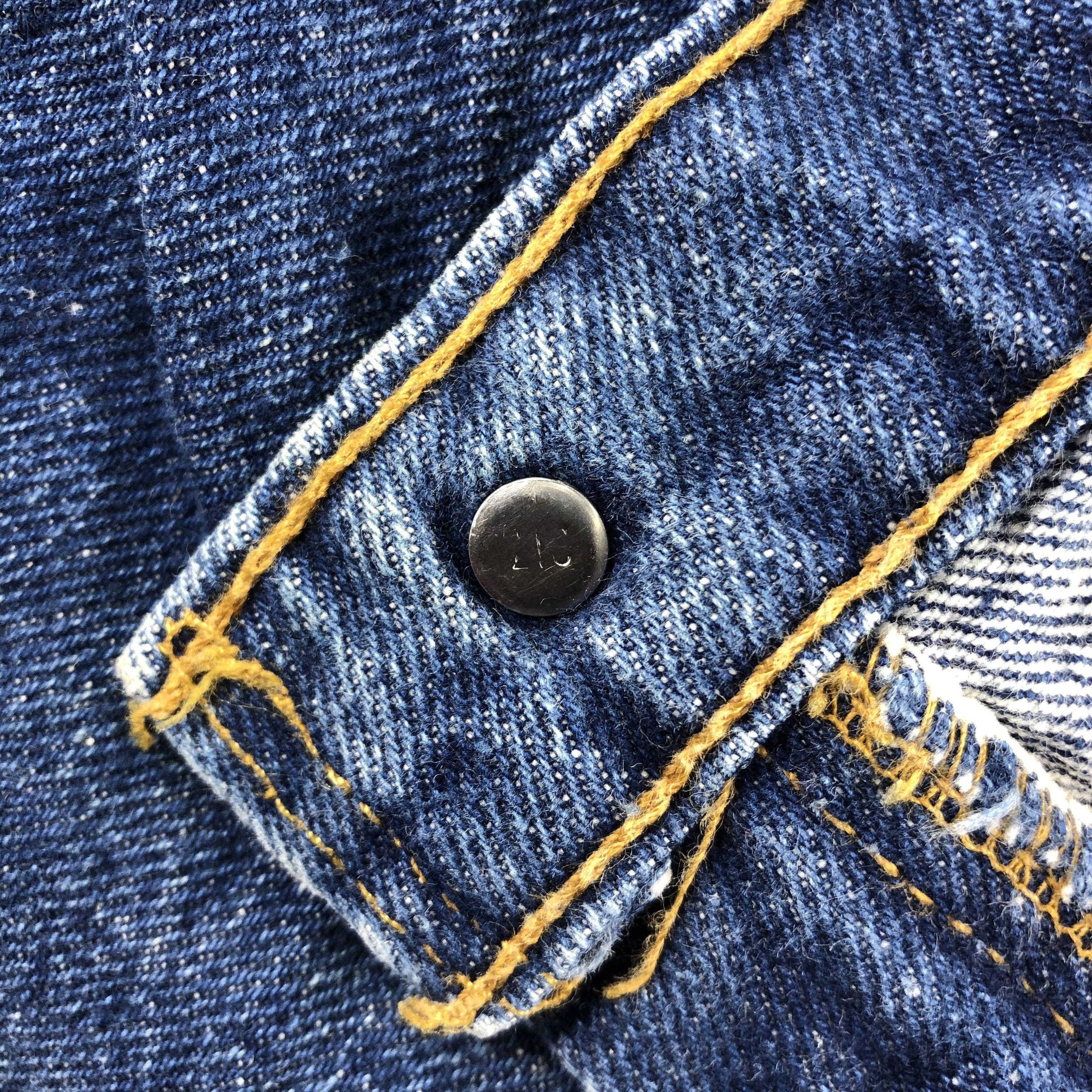 Levi's 90s Vintage Blue Wash Levis 619 Jeans-J2479 Size US 36 / EU 52 - 8 Thumbnail