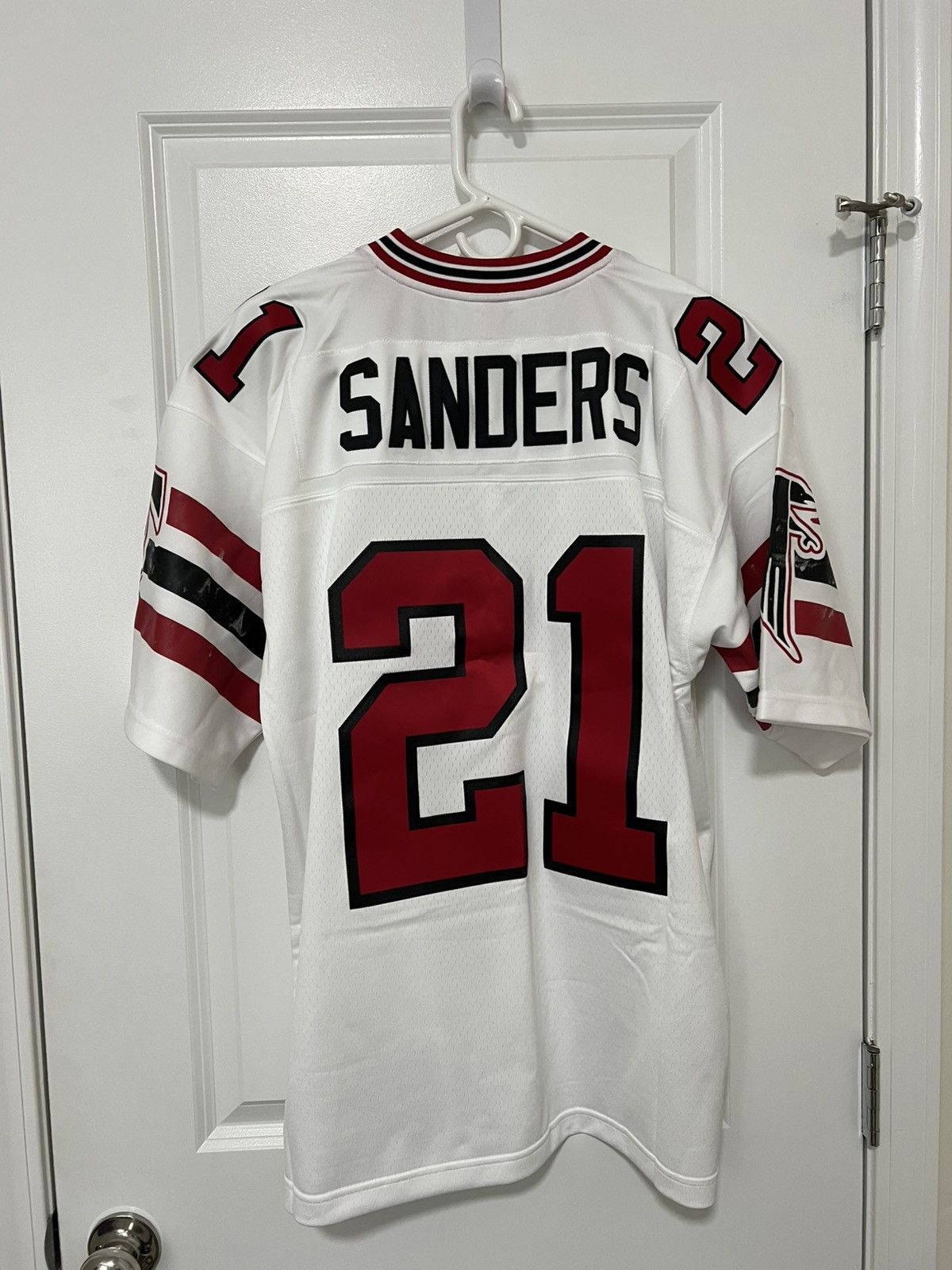 NFL Deion Sanders Atlanta Falcons 1989 White Replica Jersey Size US L / EU 52-54 / 3 - 4 Thumbnail