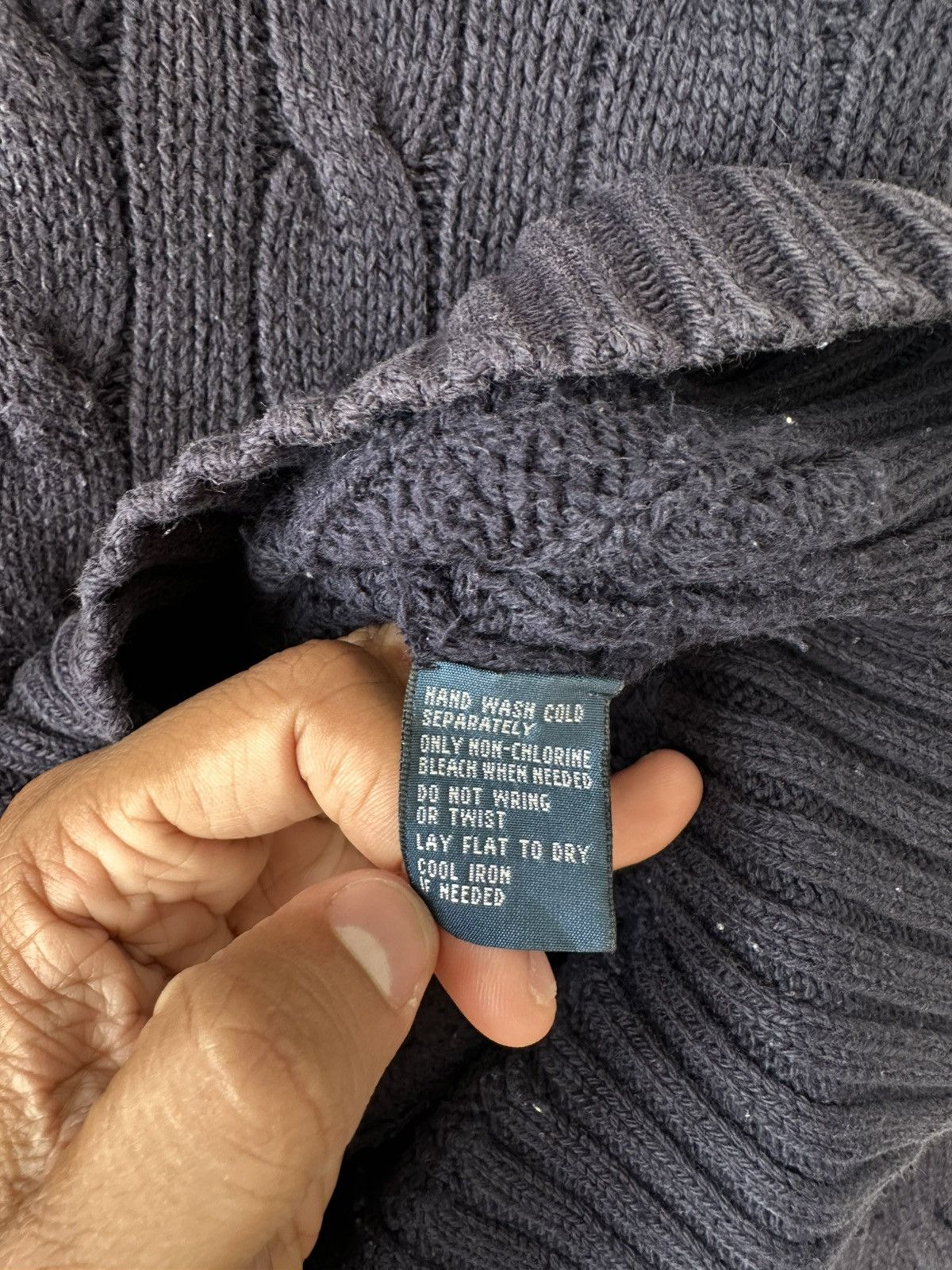 Polo Ralph Lauren Polo Ralph Lauren Cable Knit Small Pony Size US L / EU 52-54 / 3 - 7 Thumbnail