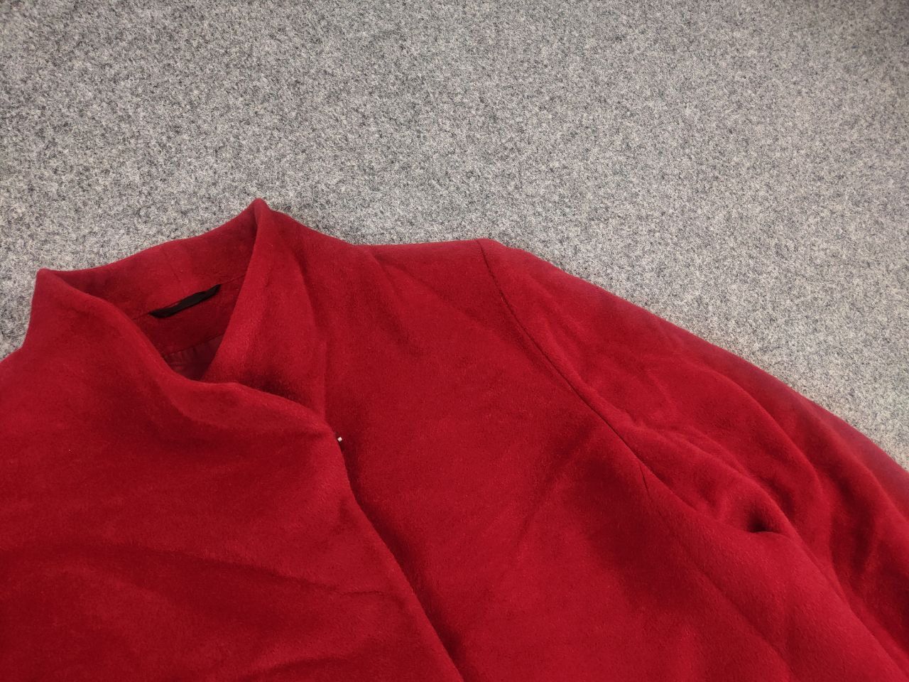 Cinzia Rocca Cinzia Rocca Due coat Red alpaca stand-up collar Jacket Size XL / US 12-14 / IT 48-50 - 8 Thumbnail