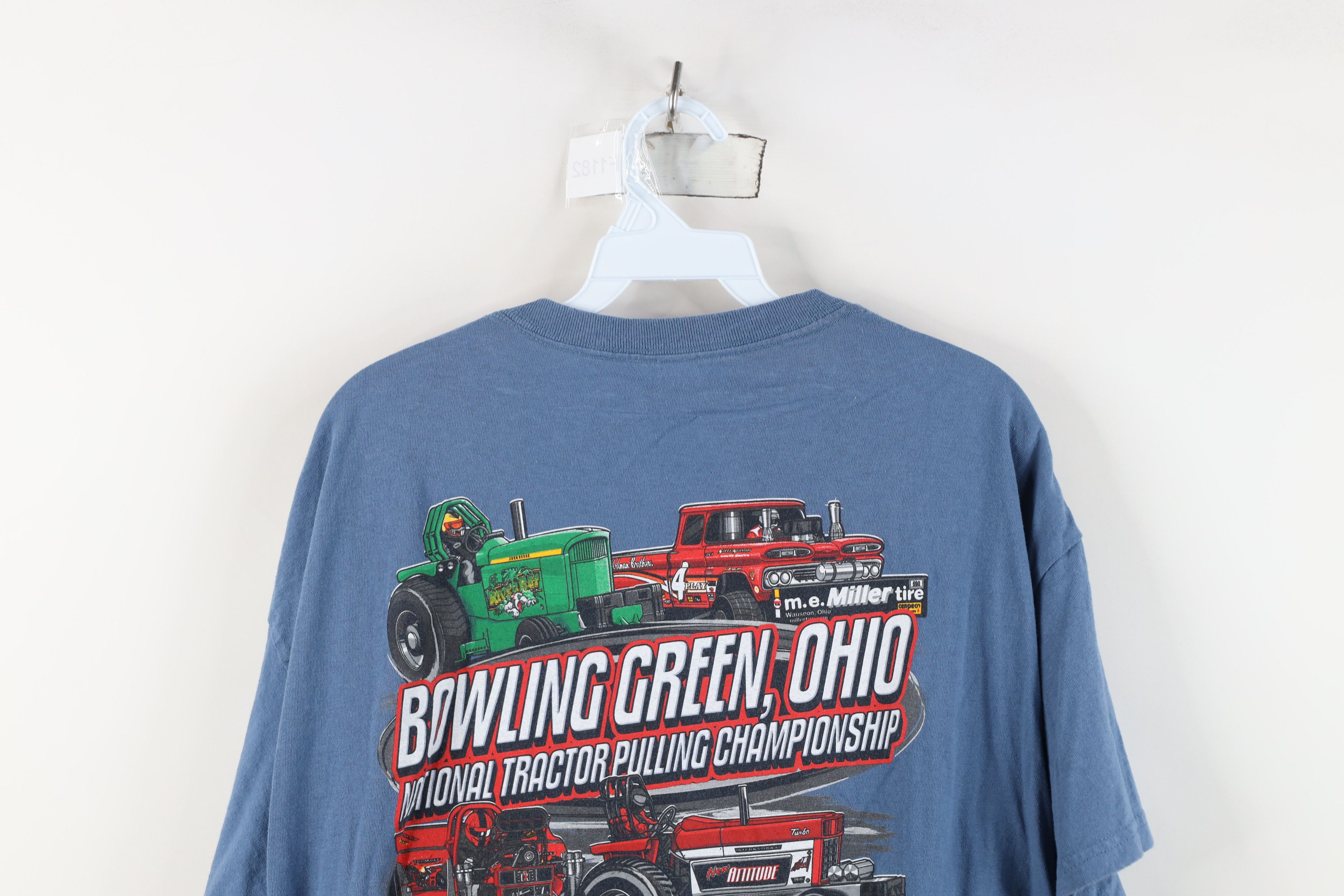 Vintage Y2K Tractor Pulling Championship Bowling Green T-Shirt Size US L / EU 52-54 / 3 - 13 Thumbnail