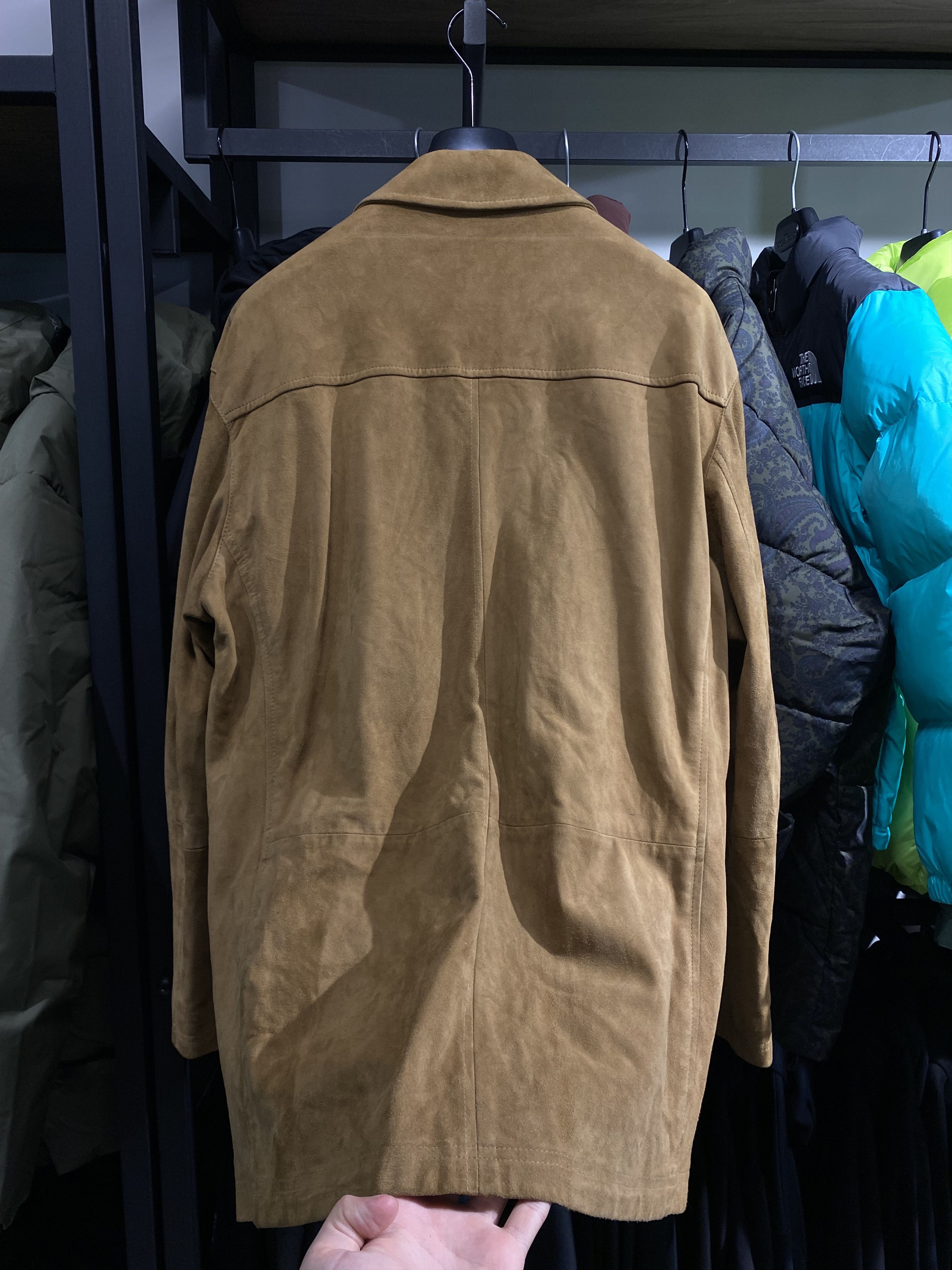 Hugo Boss Hugo Boss Vintage Goatskin Suede Craff Tan Leather Jacket Size US L / EU 52-54 / 3 - 9 Thumbnail