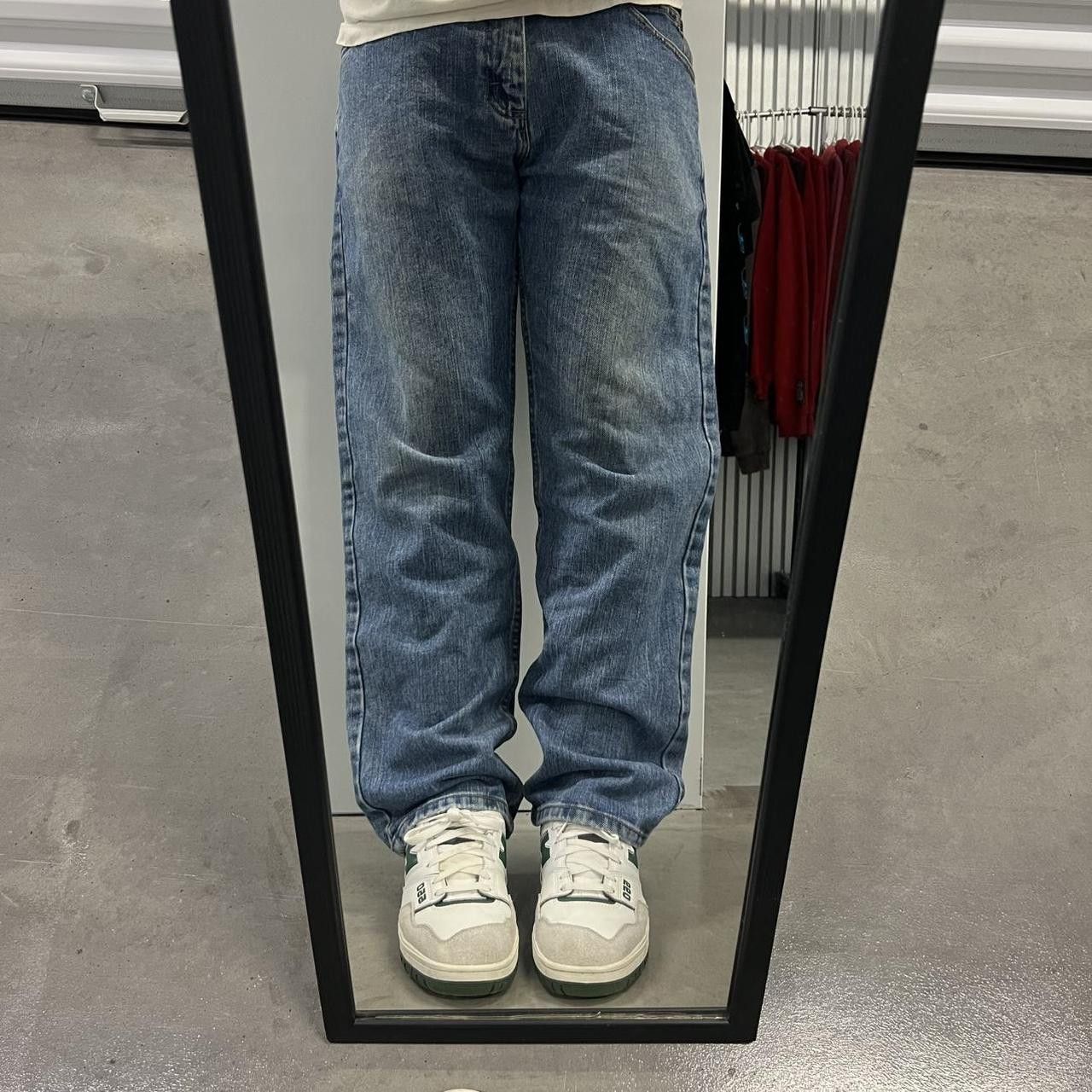 Japanese Brand × Vintage Vintage Y2K/2000s Grunge essential Medium Wash Denim Jeans! Size US 36 / EU 52 - 1 Thumbnail