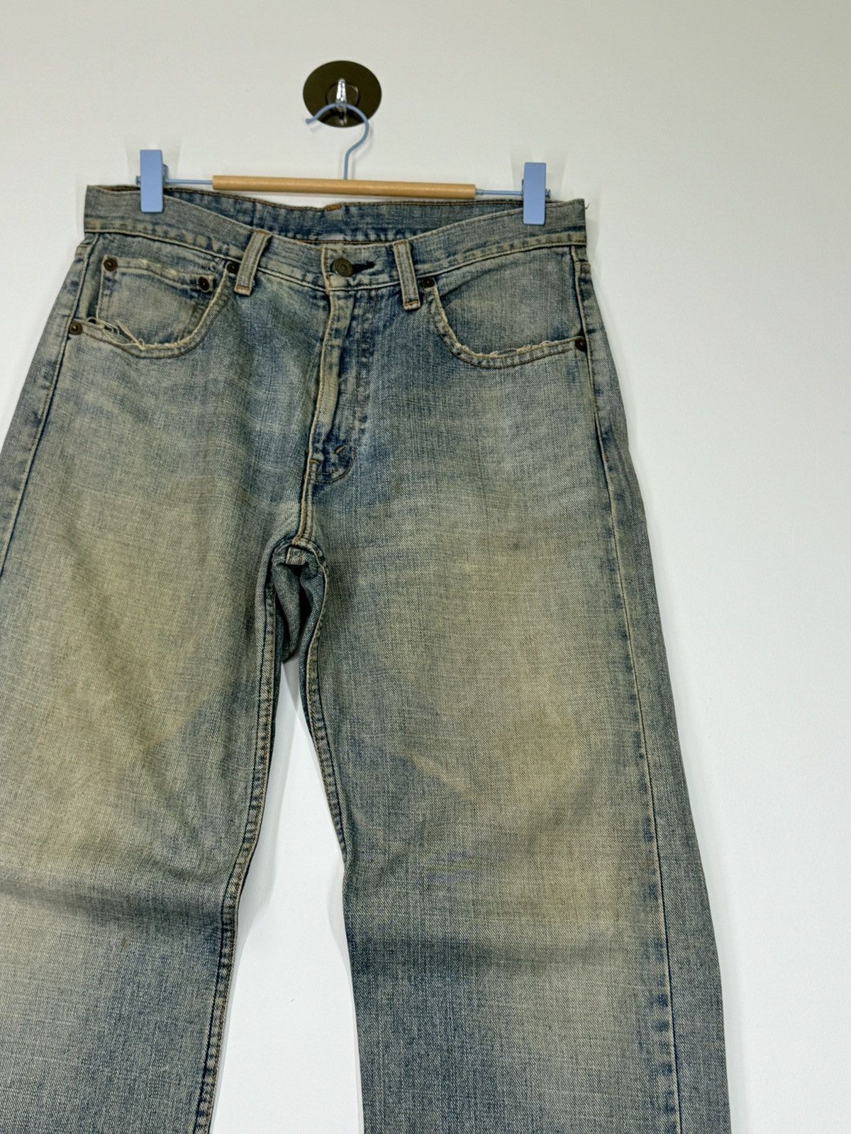 Le Grande Bleu (L.G.B.) × Levi's VINTAGE LEVIS 534 MUD WASH DISTRESSED JEANS Size US 30 / EU 46 - 4 Thumbnail