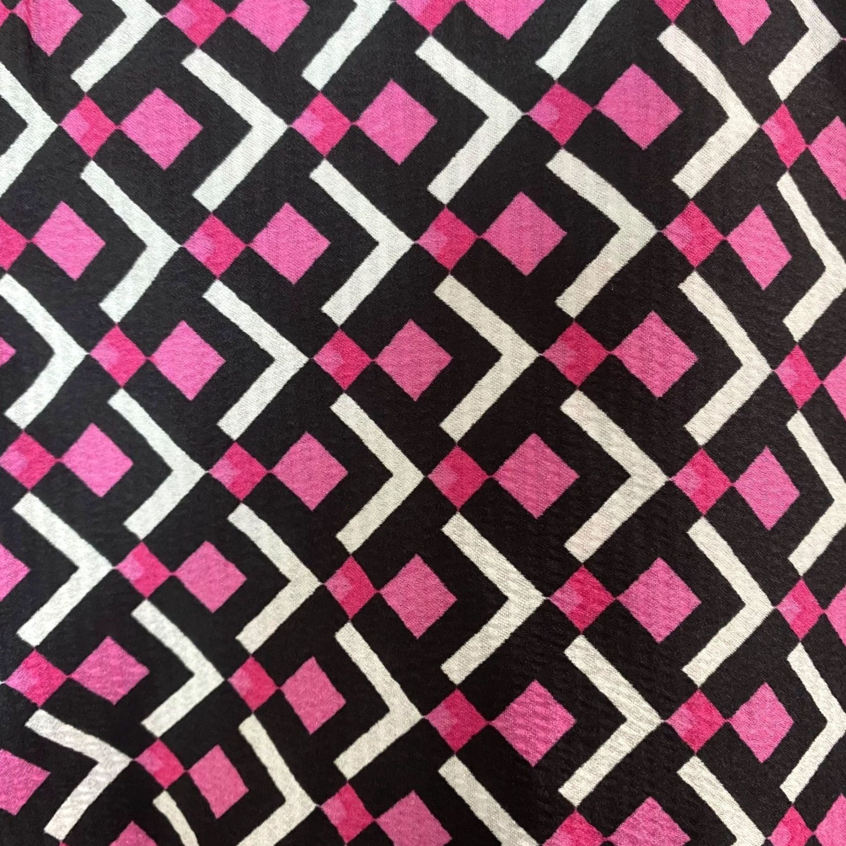 Vintage Lane Bryant Blouse Geometric Pink/Black Womens Size 26/28 New Size 4XL / US 24-26 - 7 Thumbnail