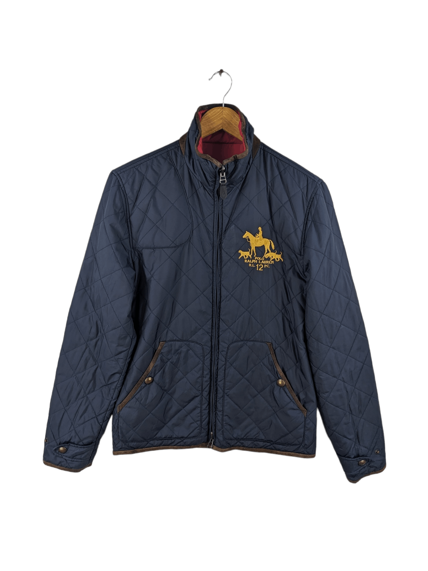 Polo Ralph Lauren × Ralph Lauren × Vintage Vintage Polo Ralph Lauren Quilted Jacket Reversible Size US S / EU 44-46 / 1 - 1 Thumbnail