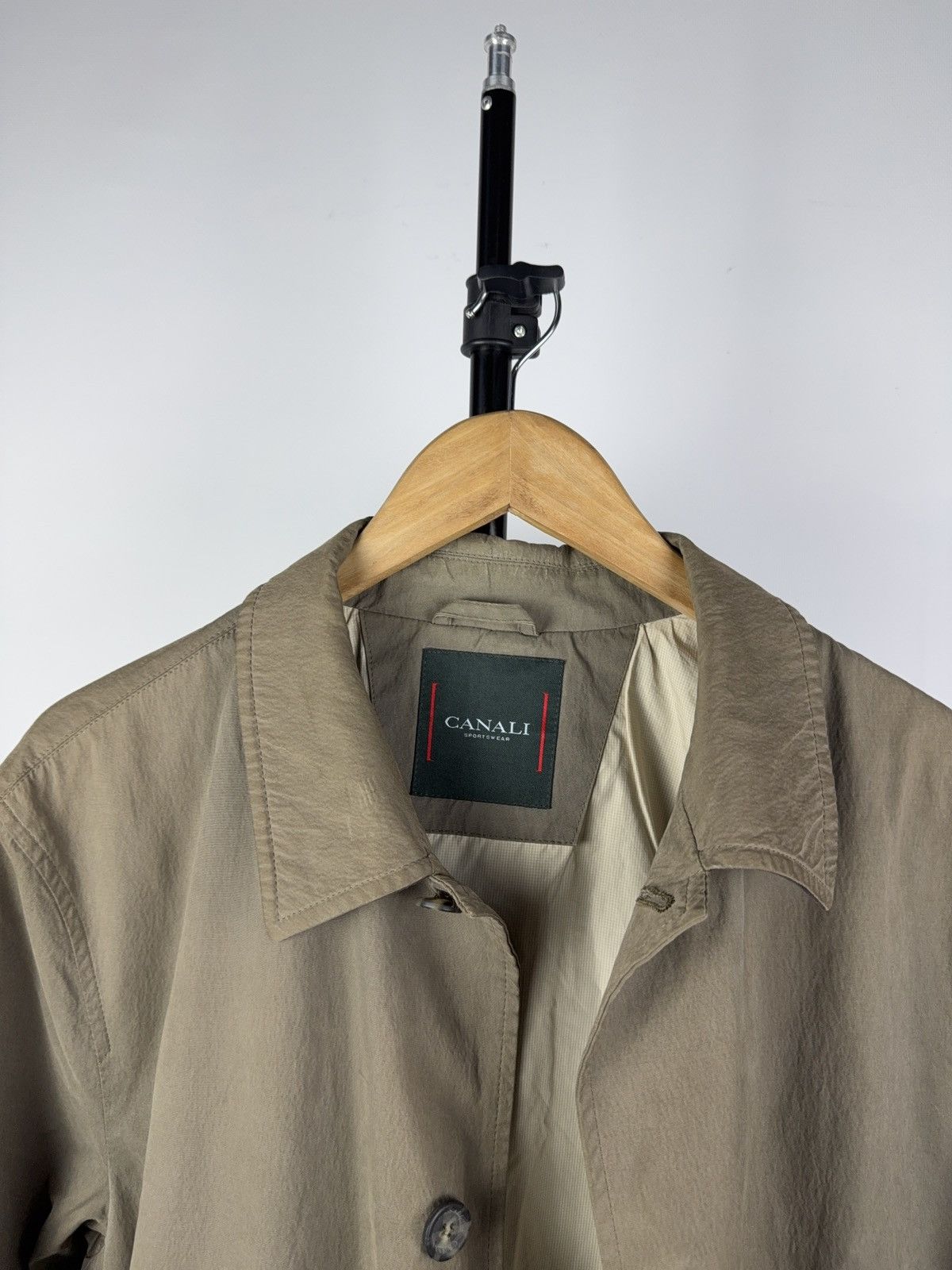 Canali × Designer Vintage 00s Canali Rain & Wind tech Jacket Faded Brown Size US L / EU 52-54 / 3 - 10 Thumbnail