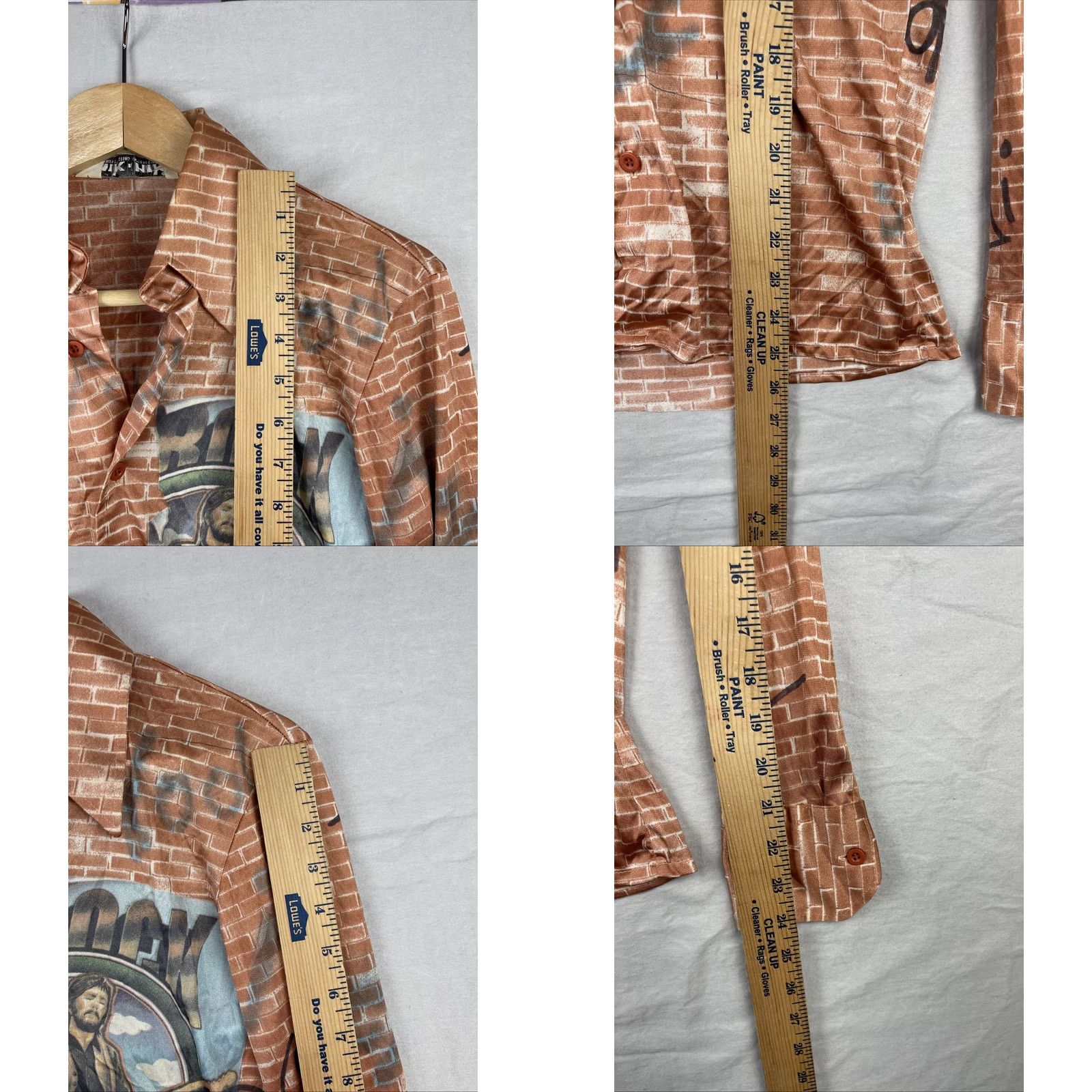 Vintage VINTAGE Nik Nik Shirt Mens S Brown Long Sleeve Nylon Button Up Disco Italy Clothing Size US S / EU 44-46 / 1 - 8 Thumbnail
