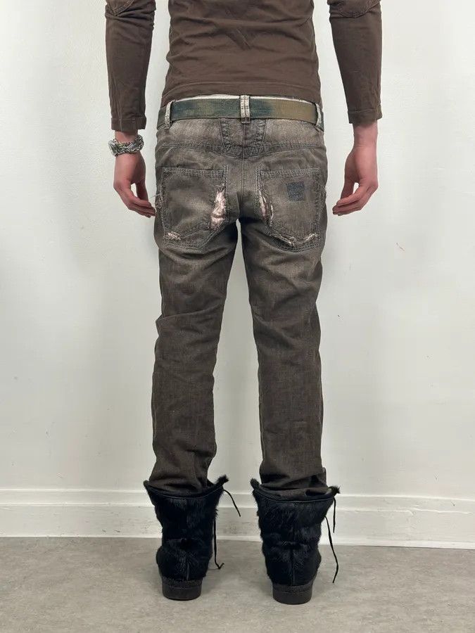 Marithe + Francois Girbaud SS2006 Marithé + François Girbaud Grey Faded Relaxed Pants Size US 30 / EU 46 - 4 Thumbnail