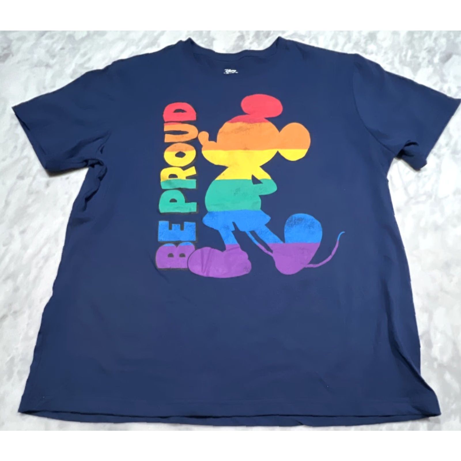 Disney Disney Pride Shirt Mens Large Mickey Mouse Be Proud Rainbow Pride Tee Size US L / EU 52-54 / 3 - 3 Thumbnail