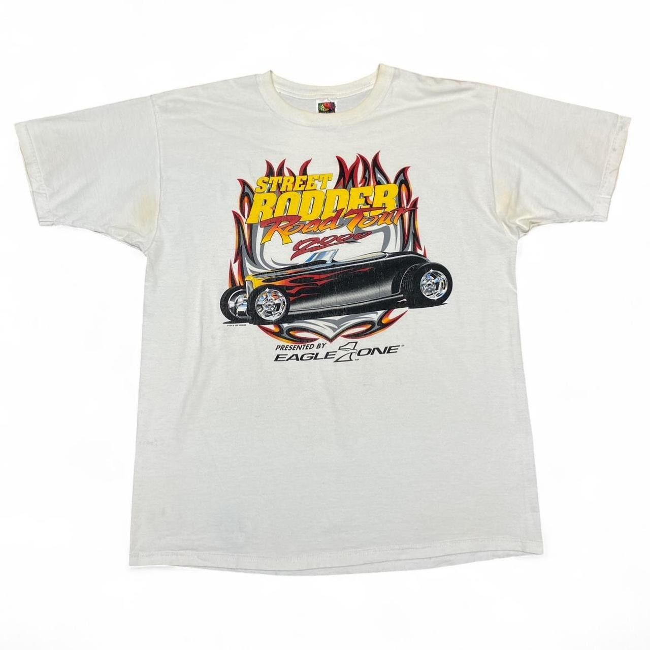 Other Vintage street Rodder eagle one graphic white Tshirt Size US XL / EU 56 / 4 - 2 Thumbnail
