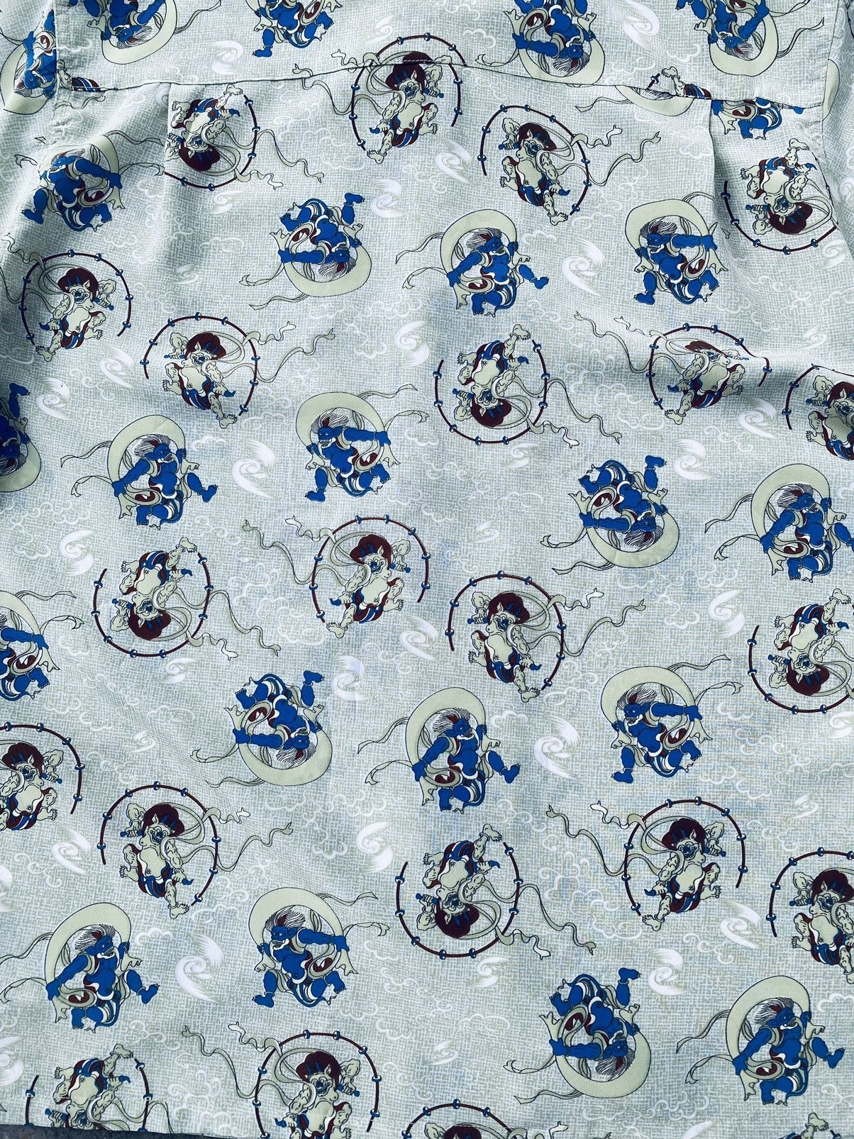 Japanese Brand Vintage Stevenson Devil Printed Button Ups Size US XL / EU 56 / 4 - 7 Thumbnail