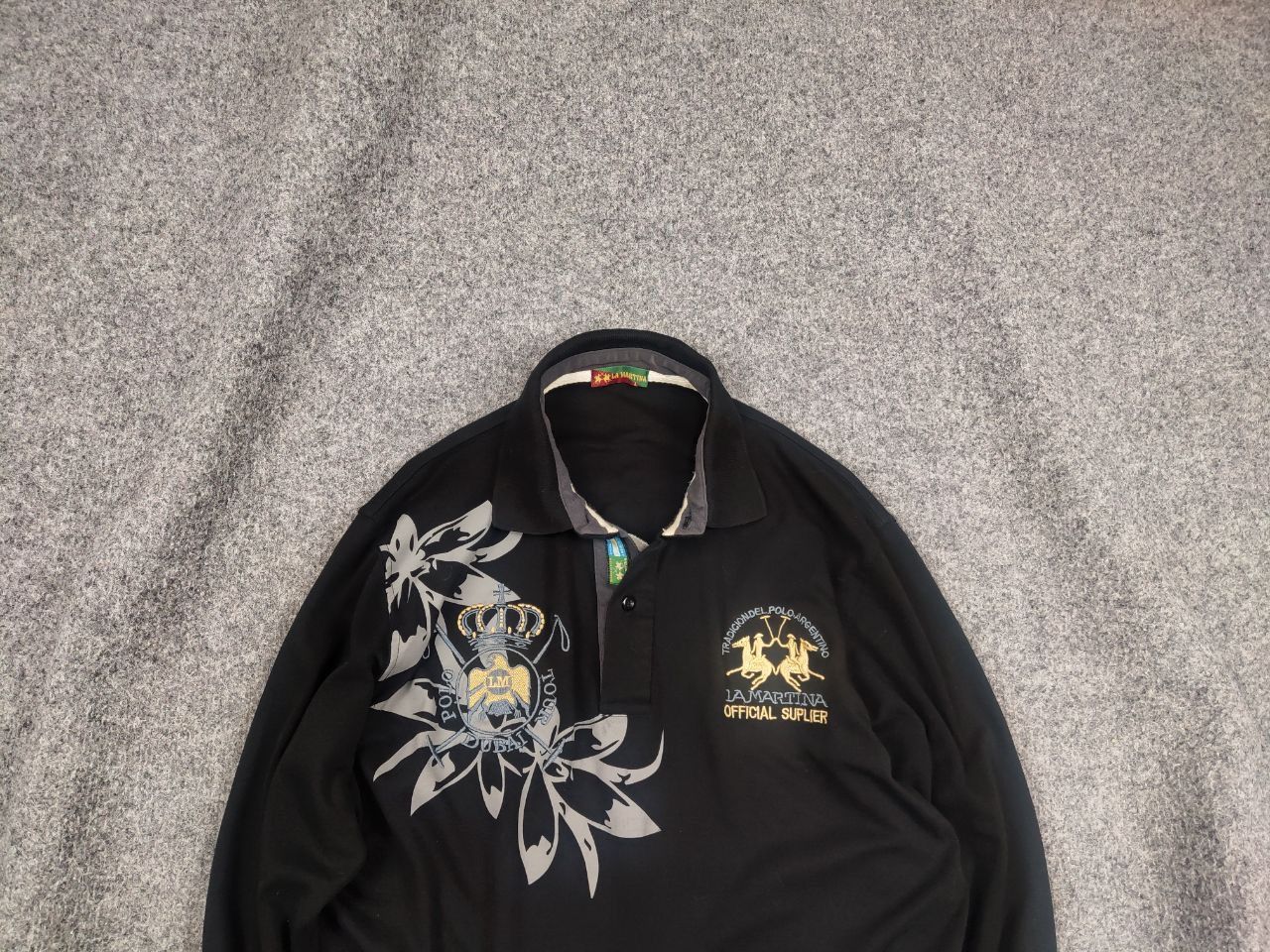 La Martina La Martina Vintage Dubai Logo Long sleeve Polo Ralph lauren Size US L / EU 52-54 / 3 - 2 Thumbnail