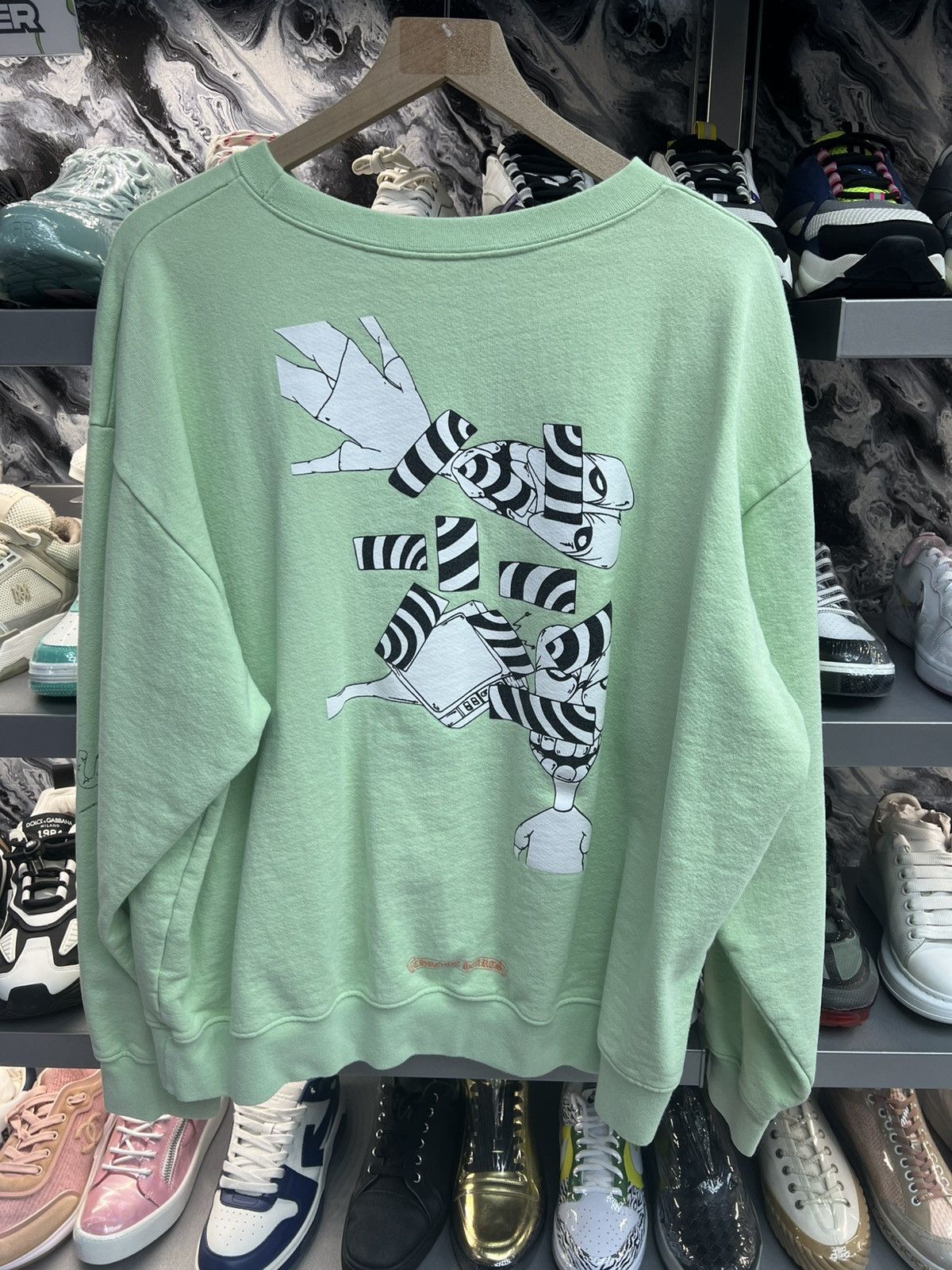 Chrome Hearts Chrome Hearts Teal Crewneck Size US XL / EU 56 / 4 - 2 Thumbnail